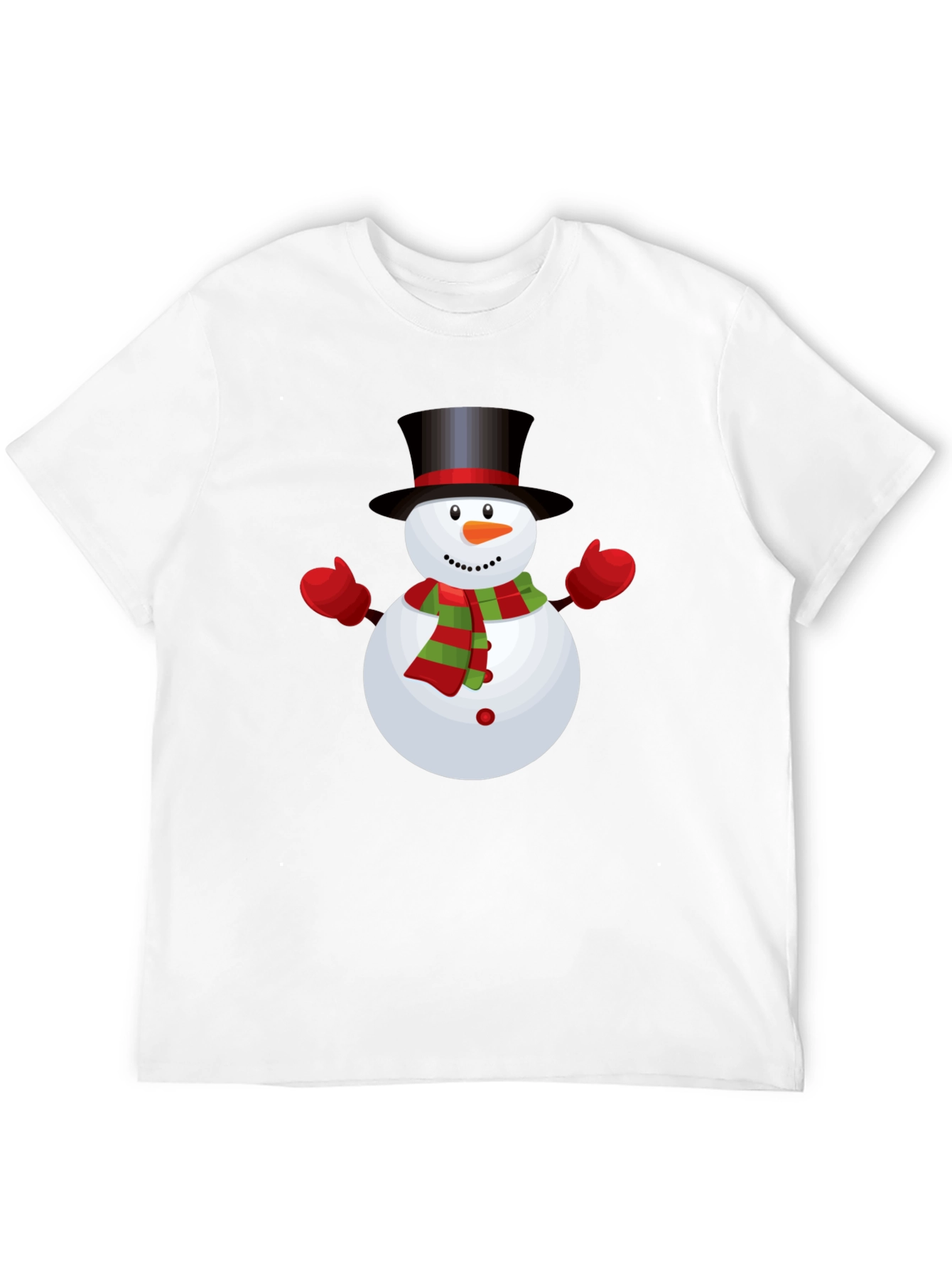 Snowman Graphic Tee - Festive Holiday Shirt