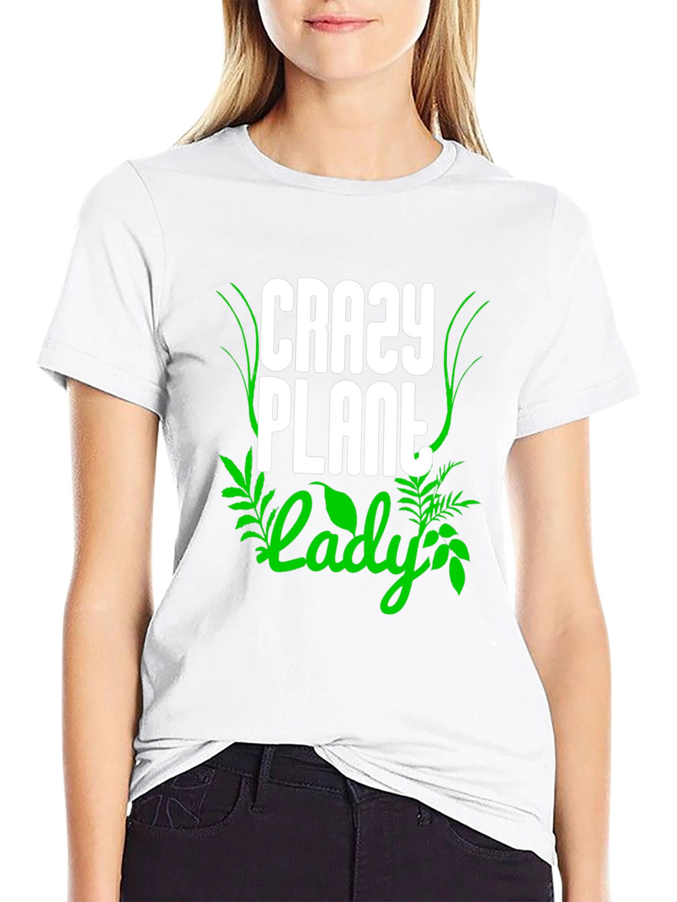 Crazy Plant Lady T-Shirt - Black Cotton Tee
