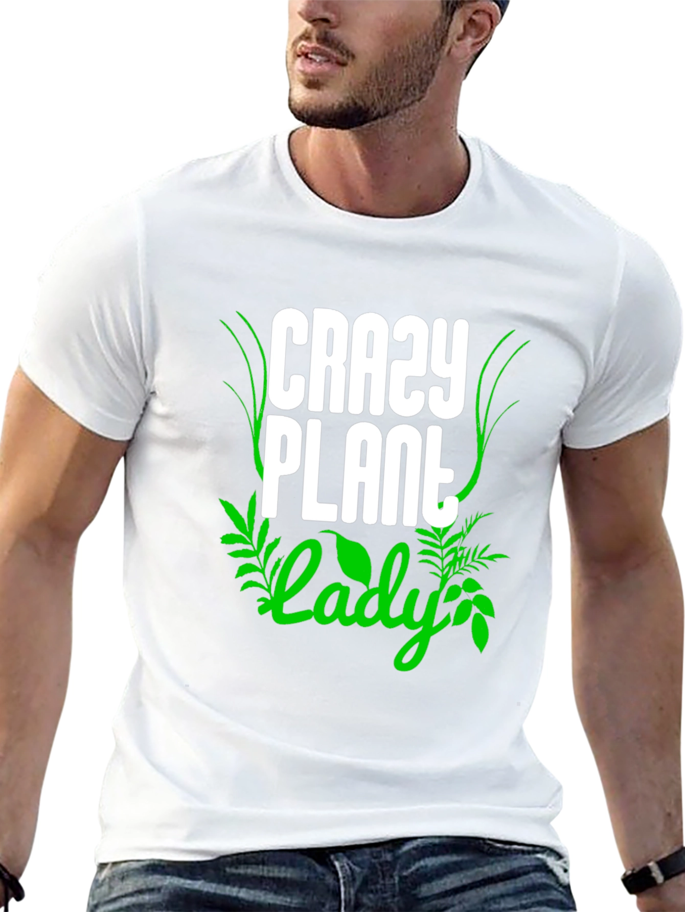 Crazy Plant Lady T-Shirt - Black Cotton Tee