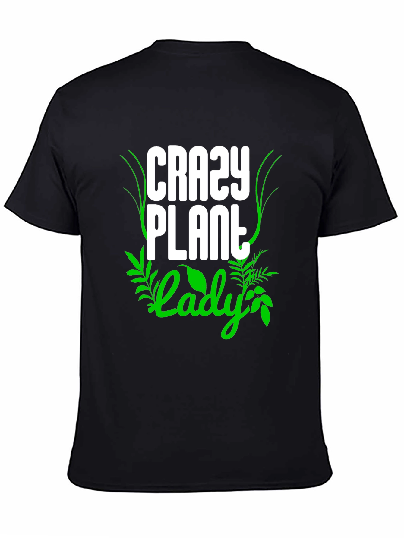 Crazy Plant Lady T-Shirt - Black Cotton Tee