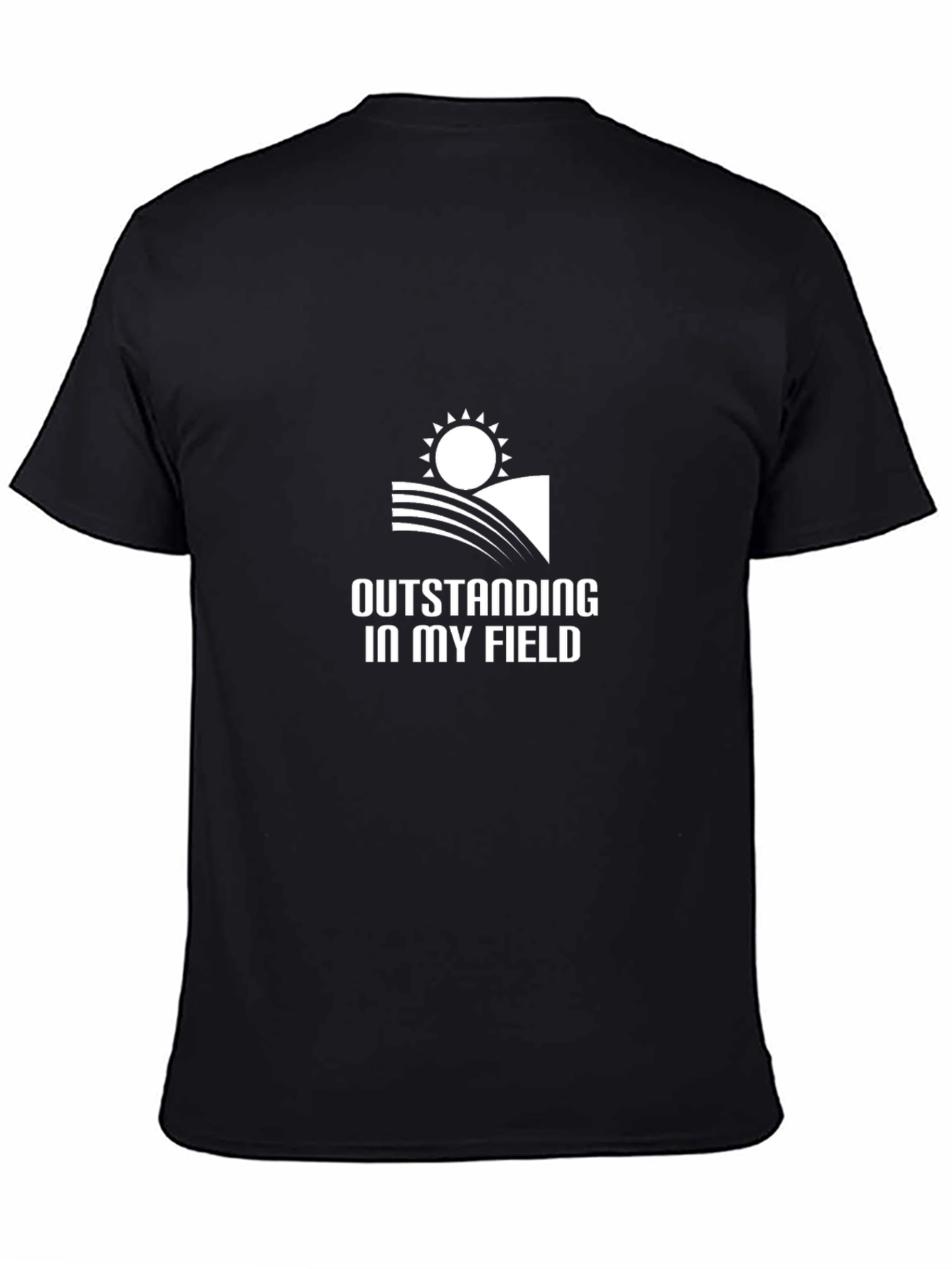 Outstanding in My Field Black Graphic Tee