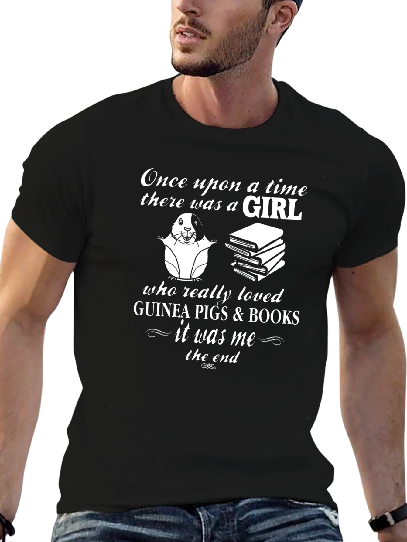 Guinea Pig & Book Lover T-Shirt