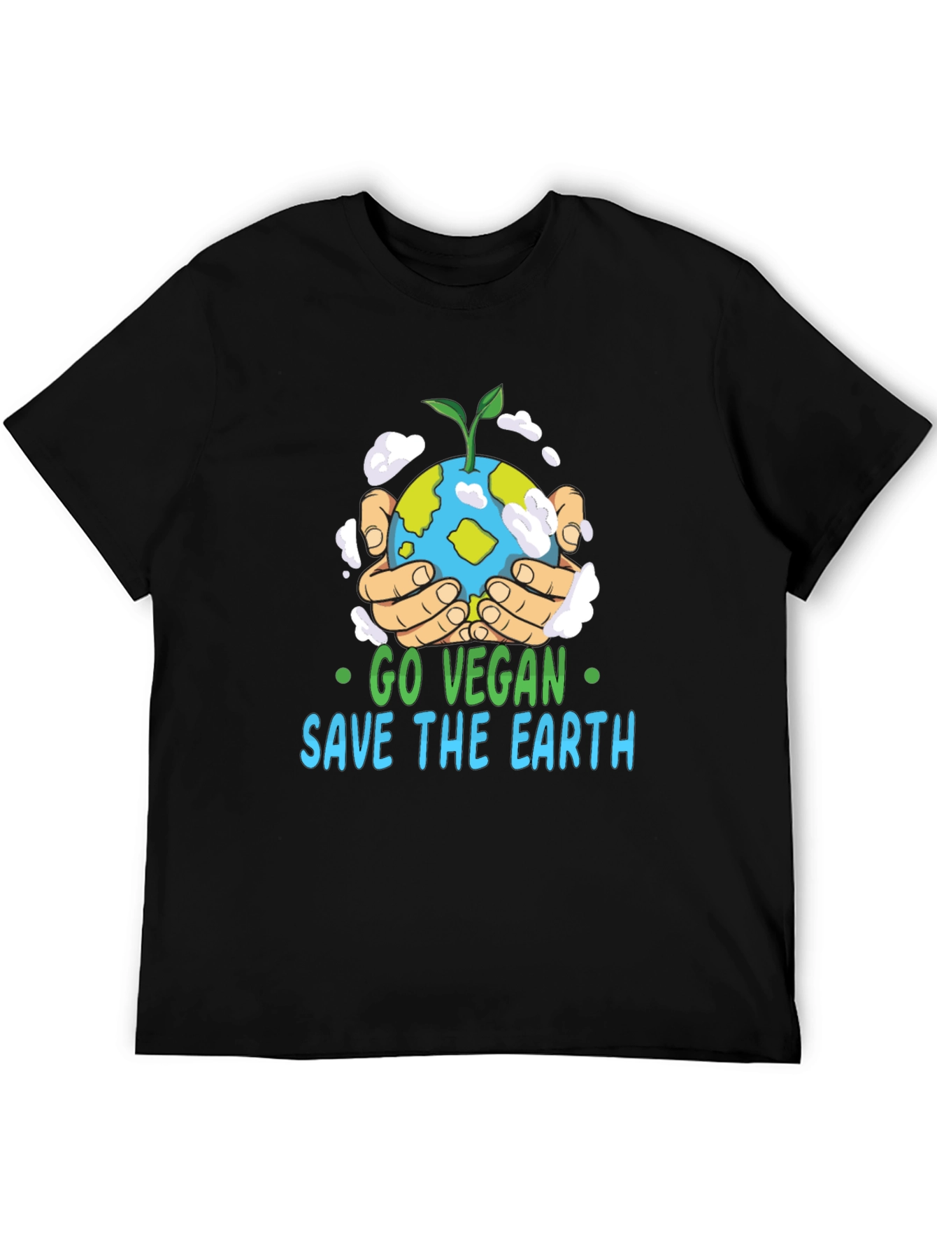 Go Vegan Save the Earth Graphic T-Shirt