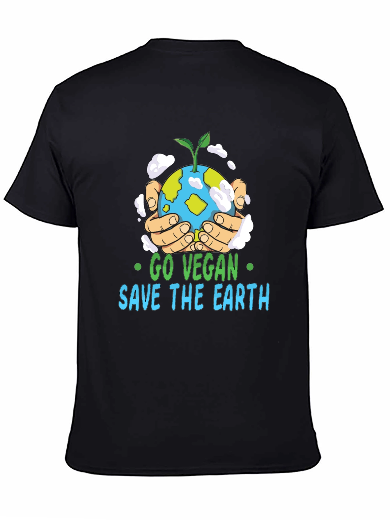 Go Vegan Save the Earth Graphic T-Shirt