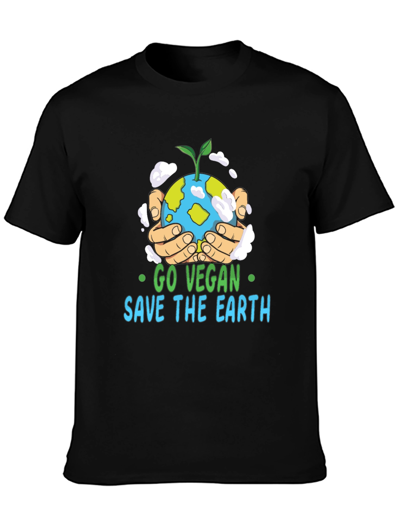 Go Vegan Save the Earth Graphic T-Shirt