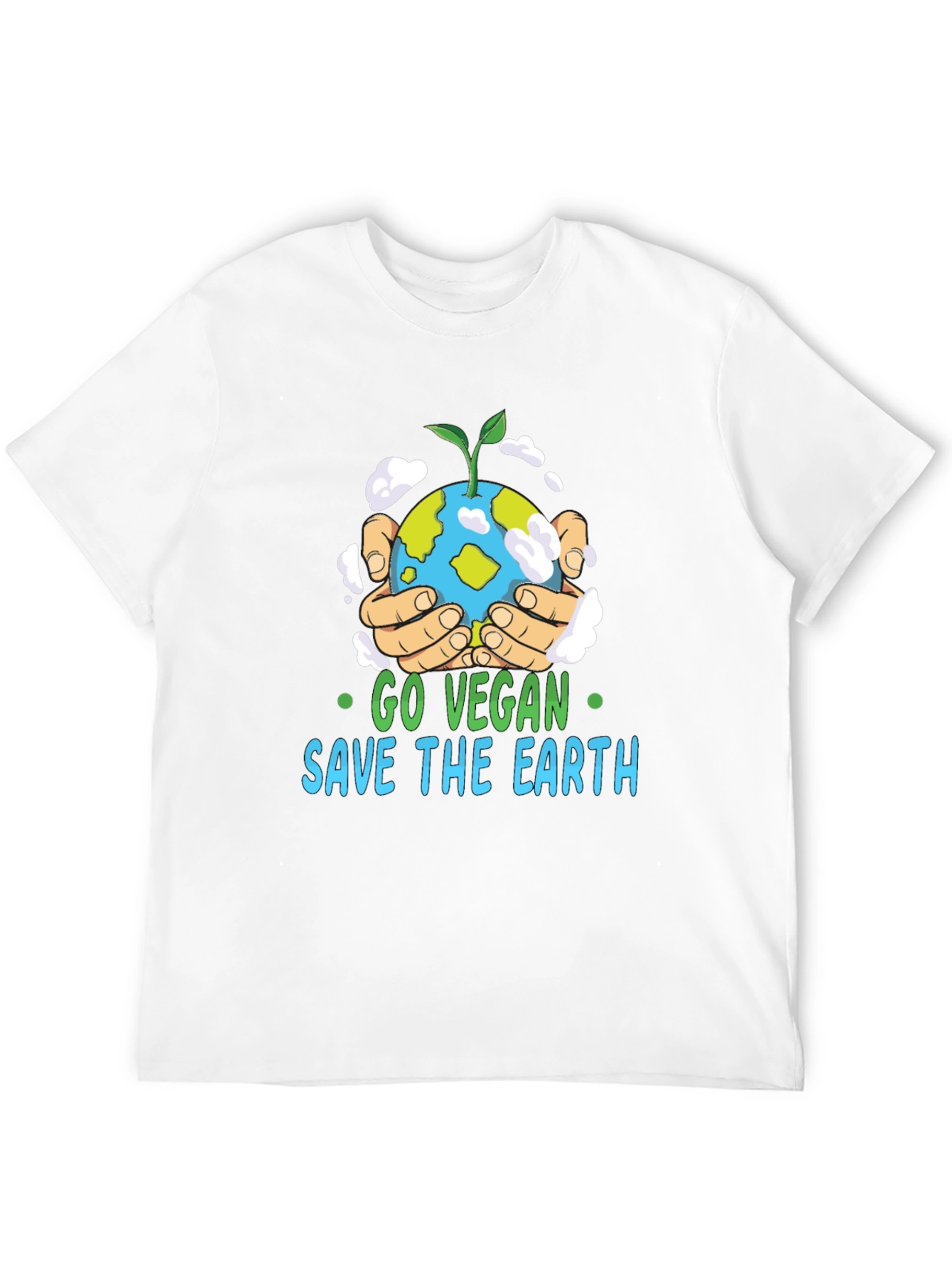 Go Vegan Save the Earth Graphic T-Shirt