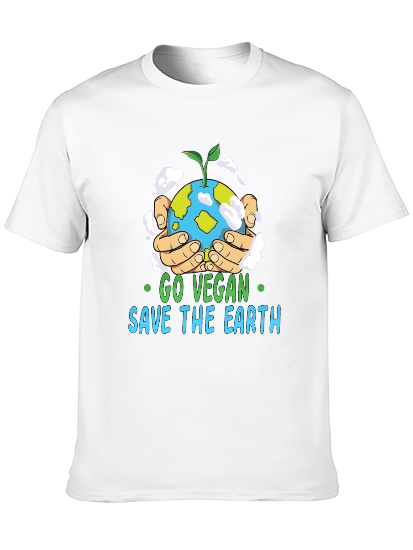 Go Vegan Save the Earth Graphic T-Shirt