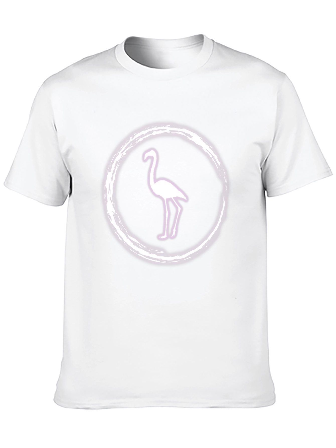 Flamingo Graphic Tee - Black Cotton Casual Wear