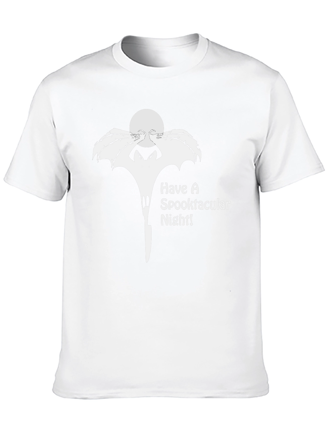 Spooktacular Halloween Bat Graphic T-Shirt