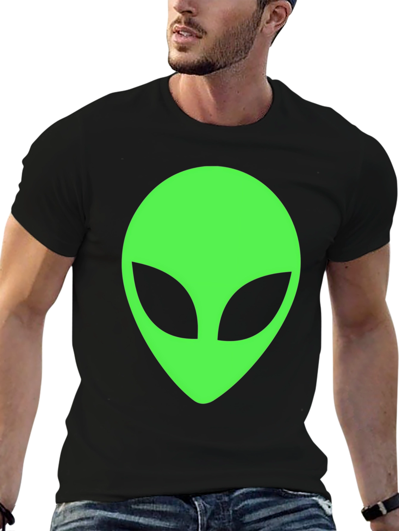 Alien Head Graphic T-Shirt