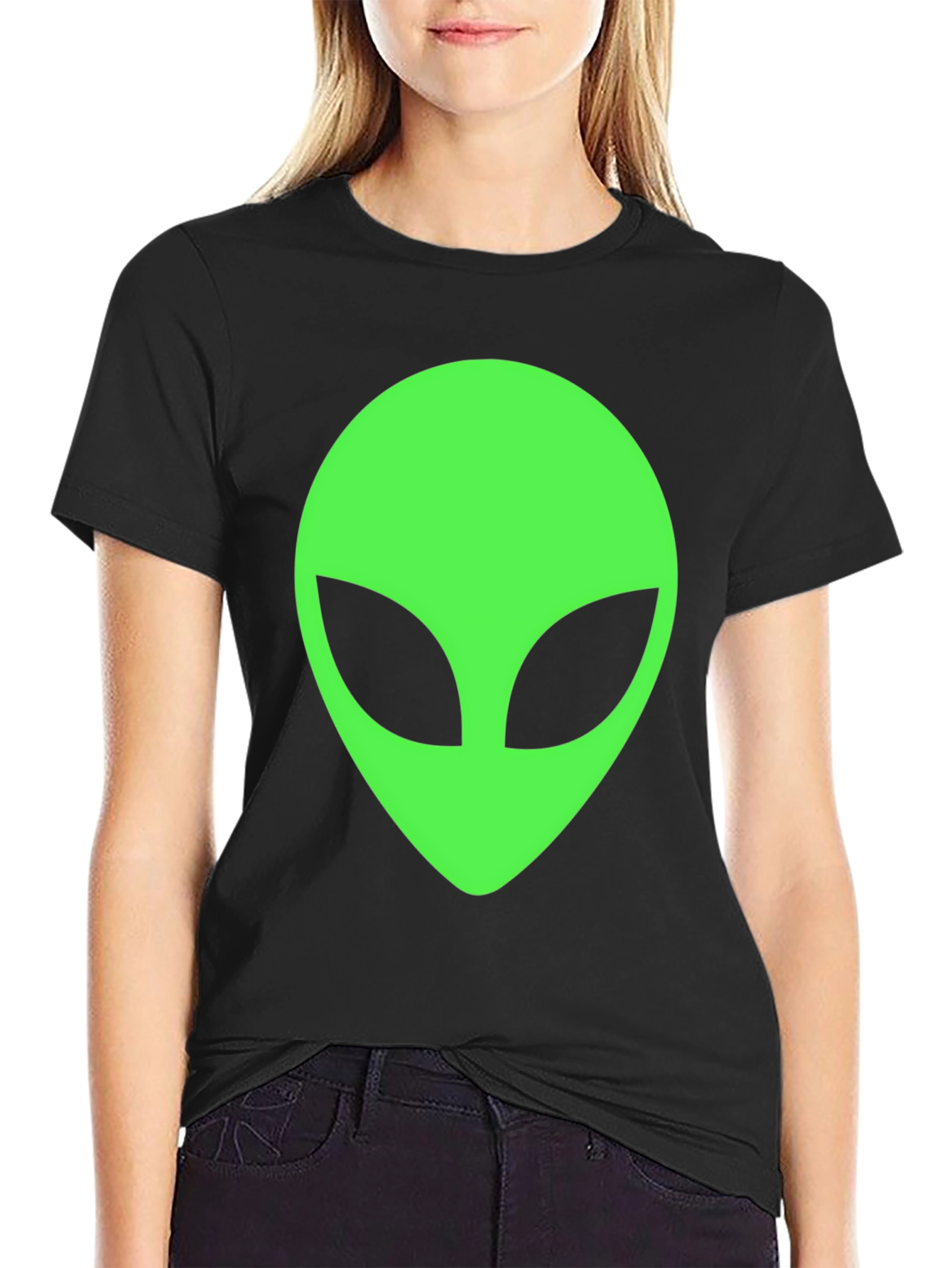 Alien Head Graphic T-Shirt