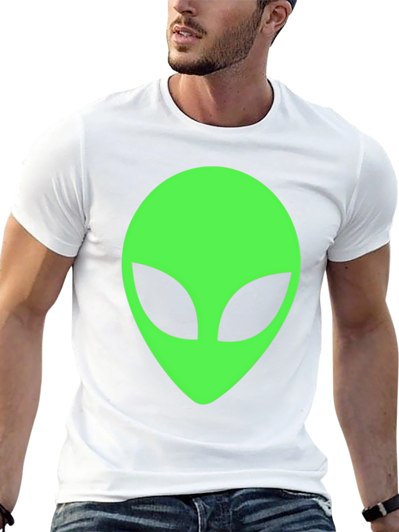 Alien Head Graphic T-Shirt