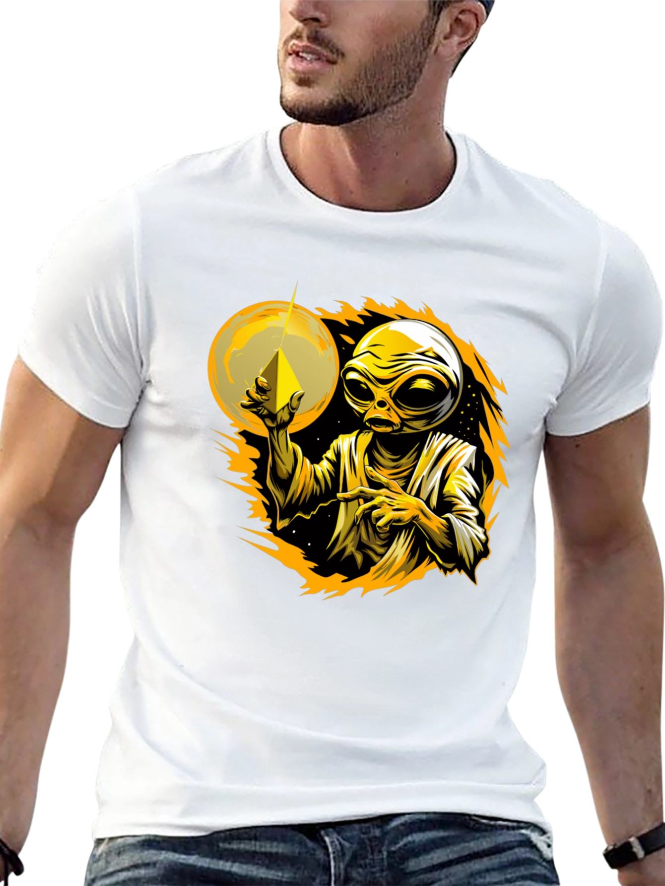 Alien Graphic Tee - Cosmic Design