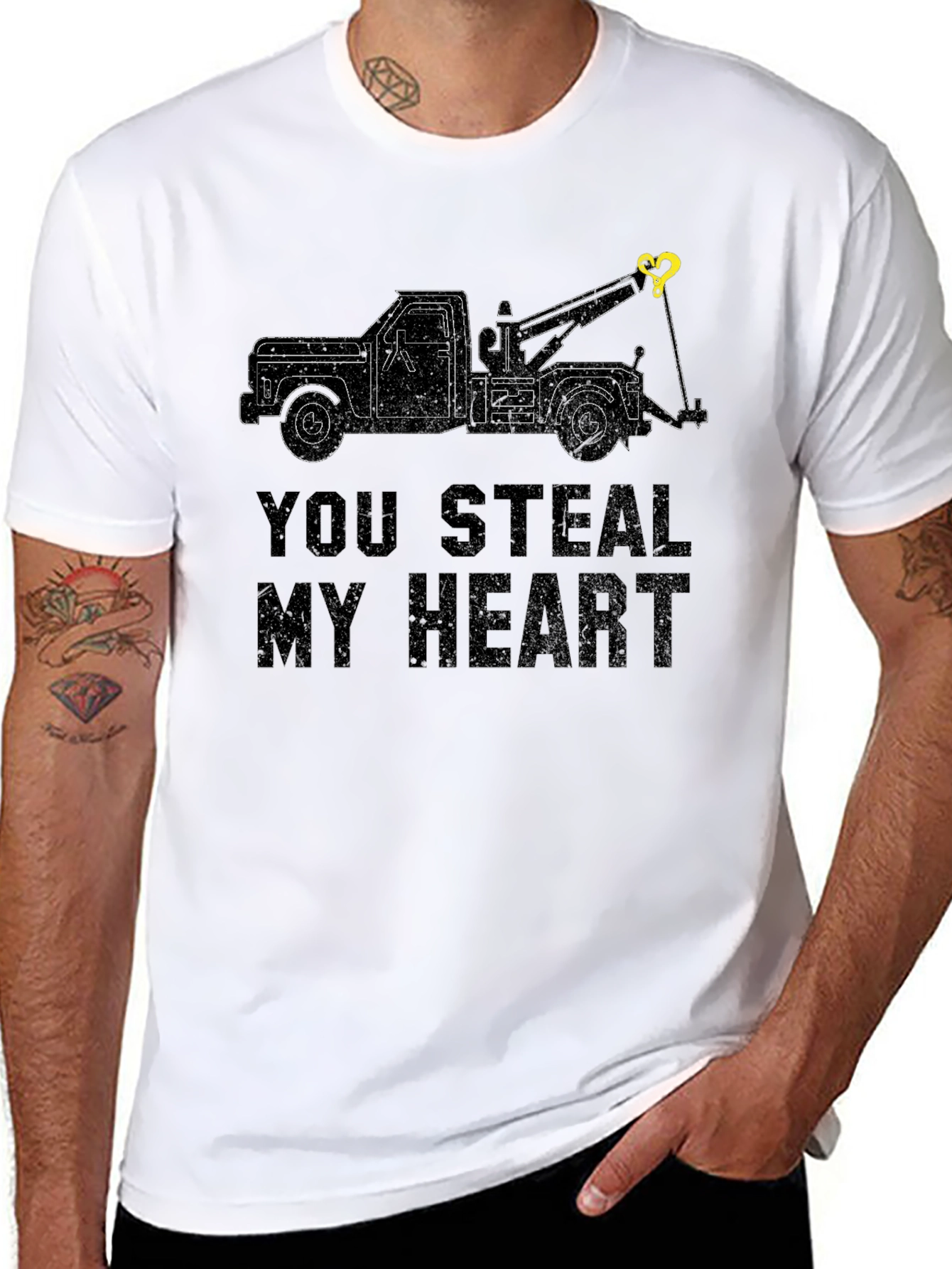 You Steal My Heart Tow Truck T-Shirt