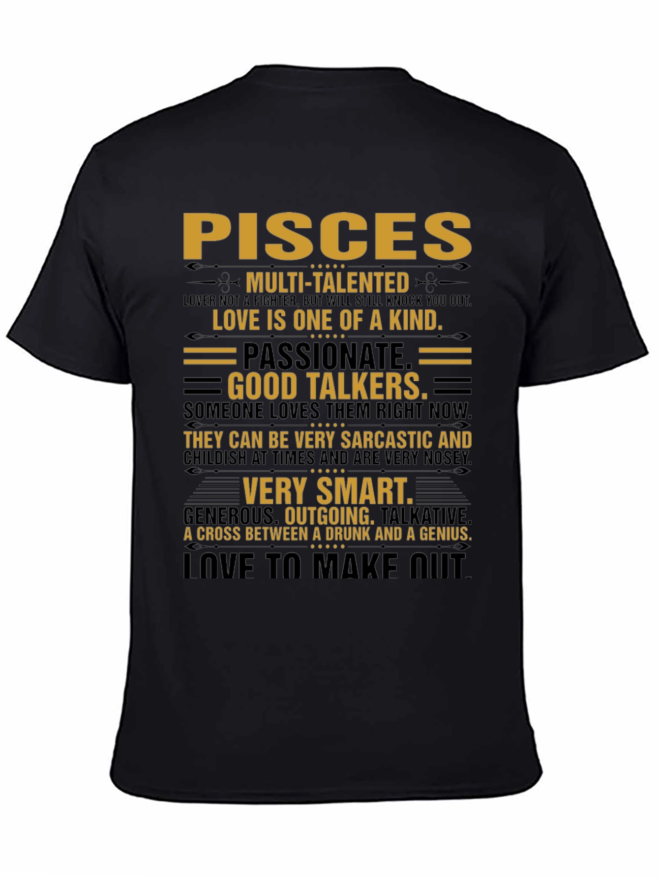 Pisces Zodiac Sign T-Shirt - Multi-Talented Tee