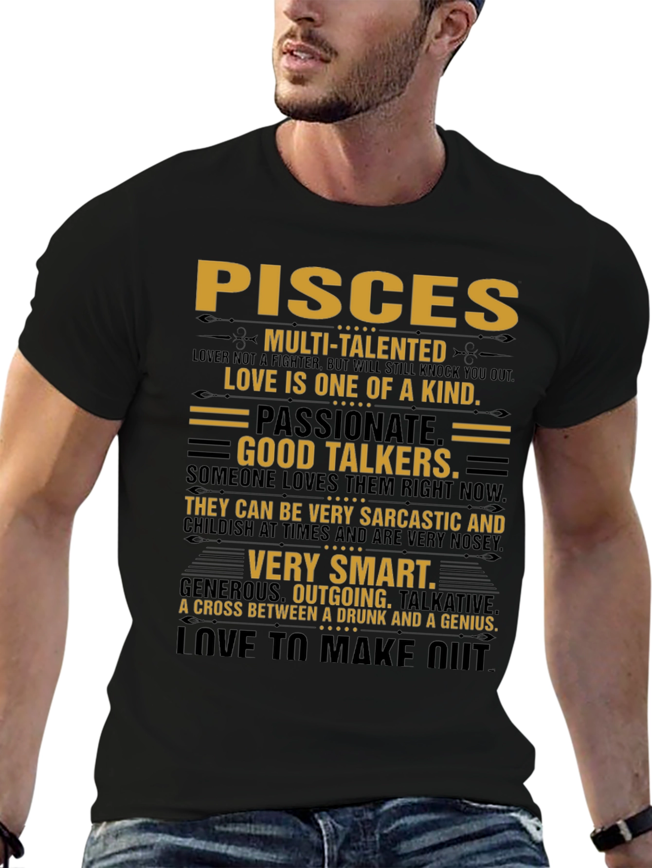 Pisces Zodiac Sign T-Shirt - Multi-Talented Tee