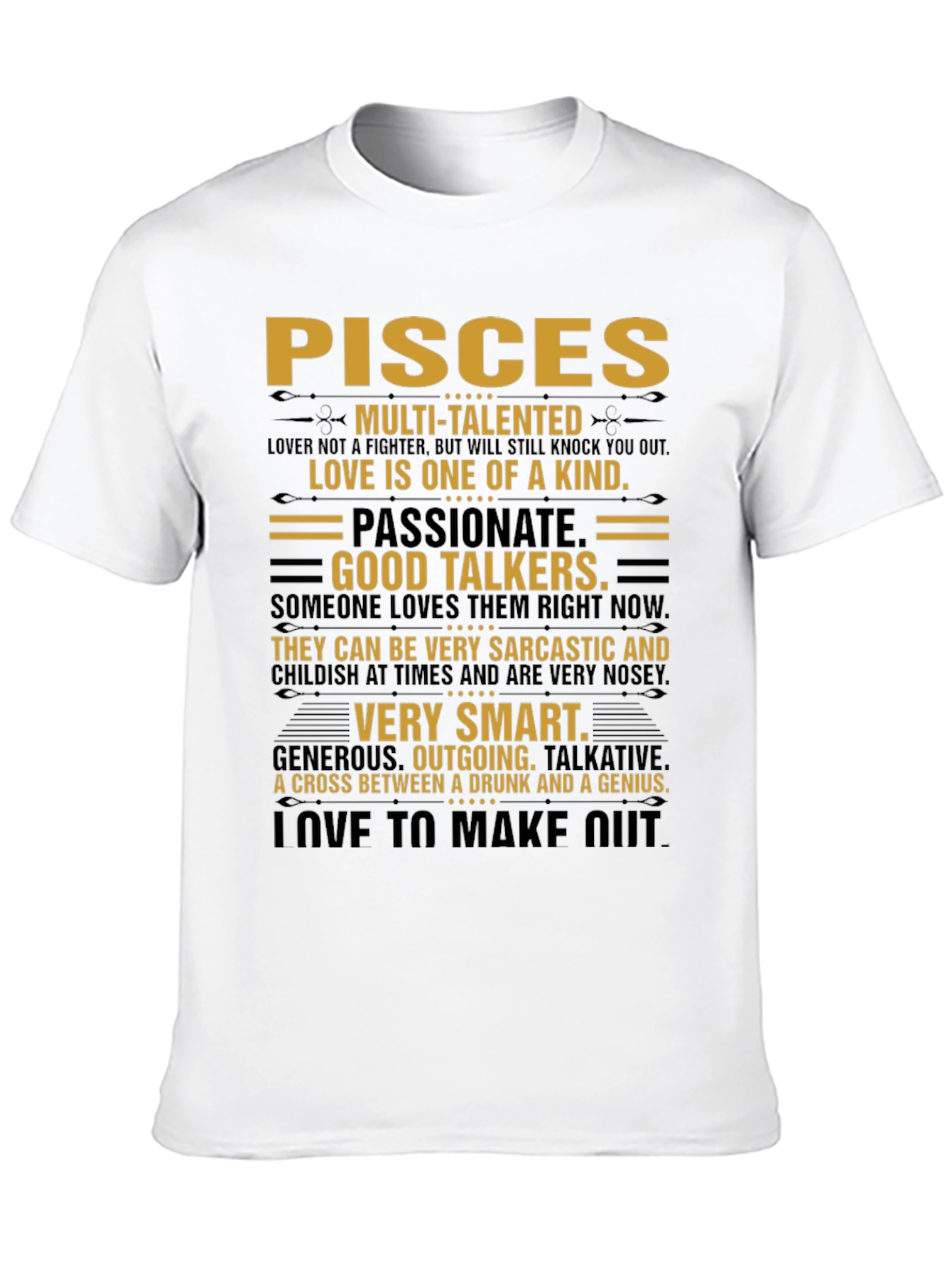 Pisces Zodiac Sign T-Shirt - Multi-Talented Tee