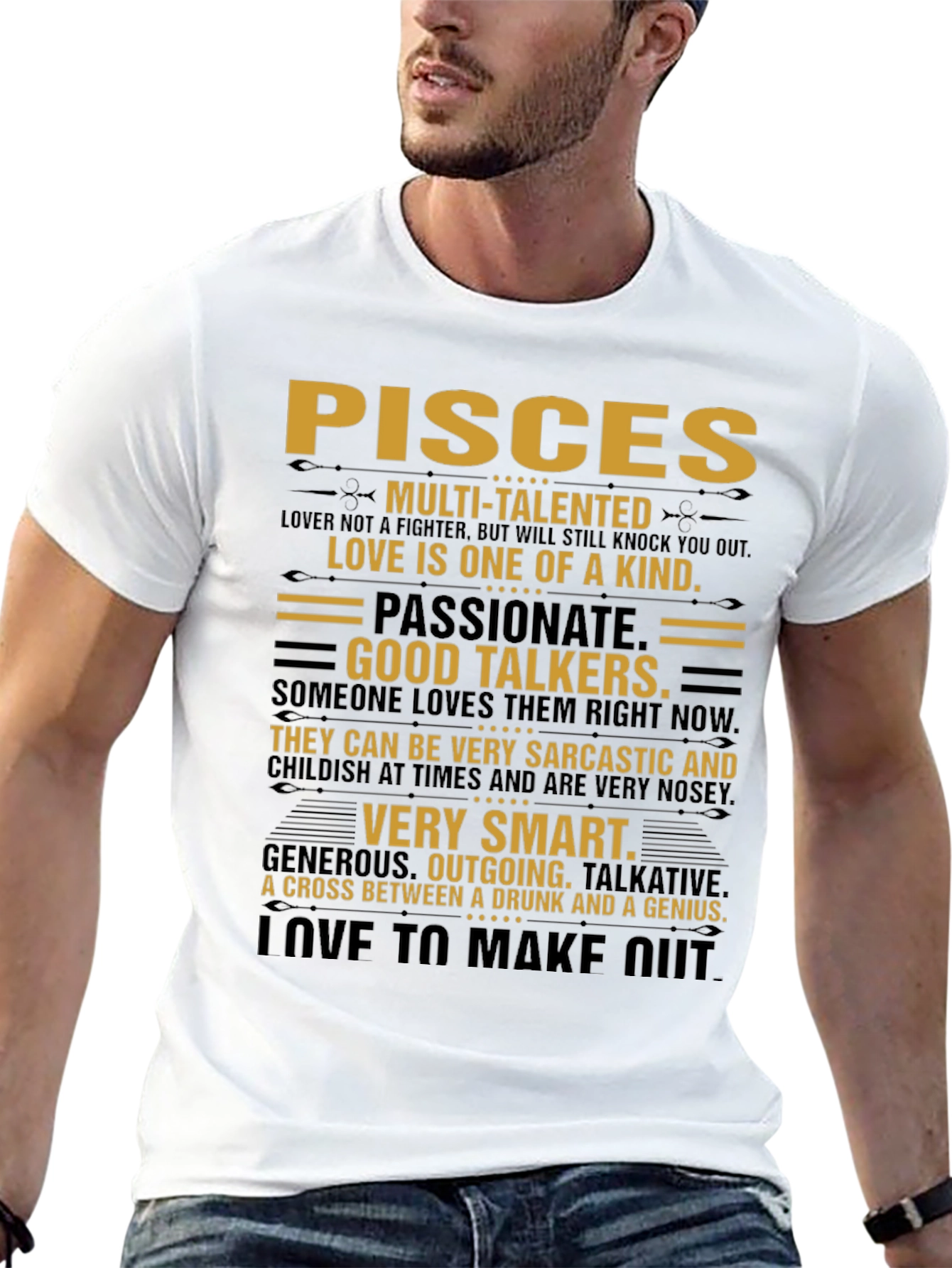 Pisces Zodiac Sign T-Shirt - Multi-Talented Tee