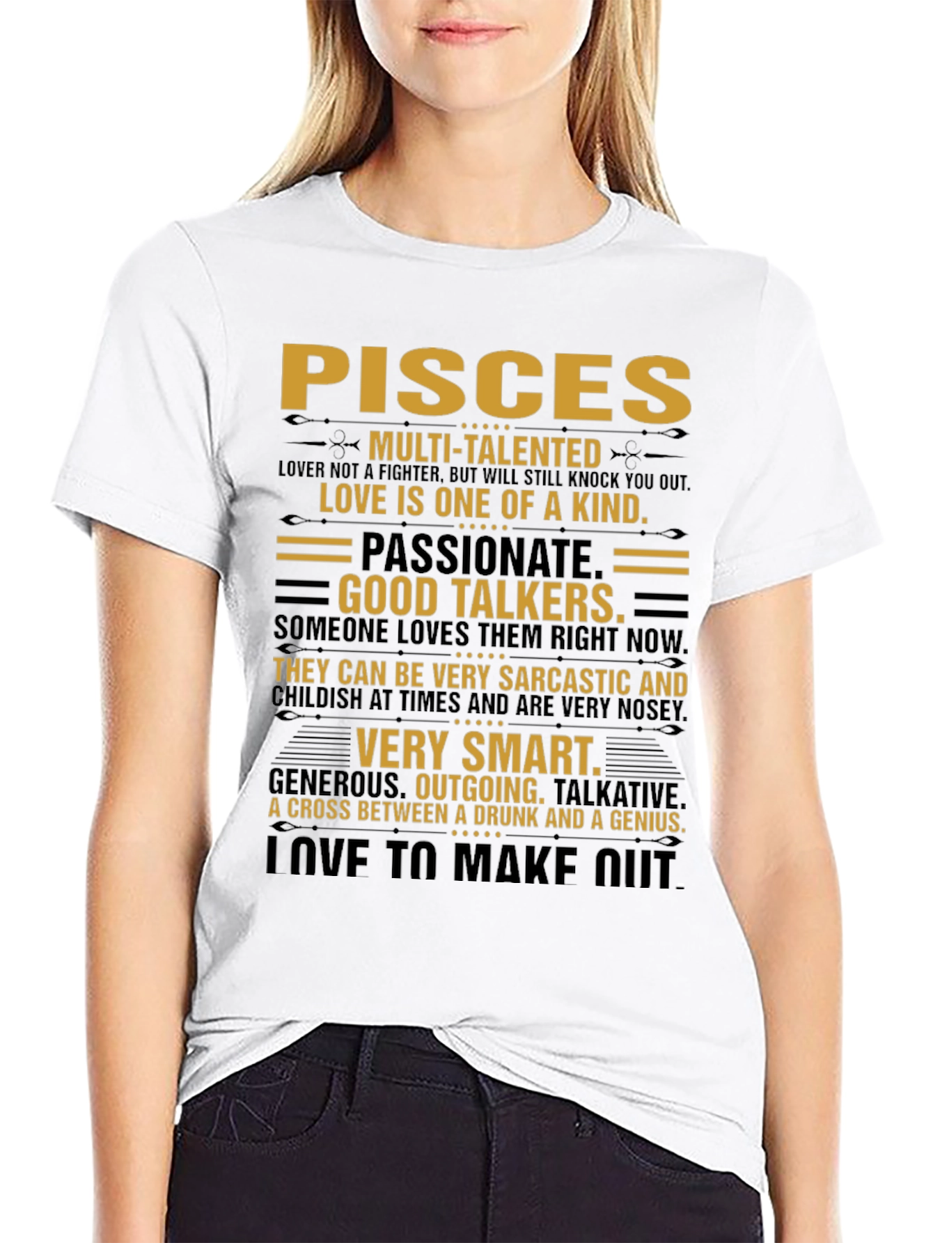 Pisces Zodiac Sign T-Shirt - Multi-Talented Tee