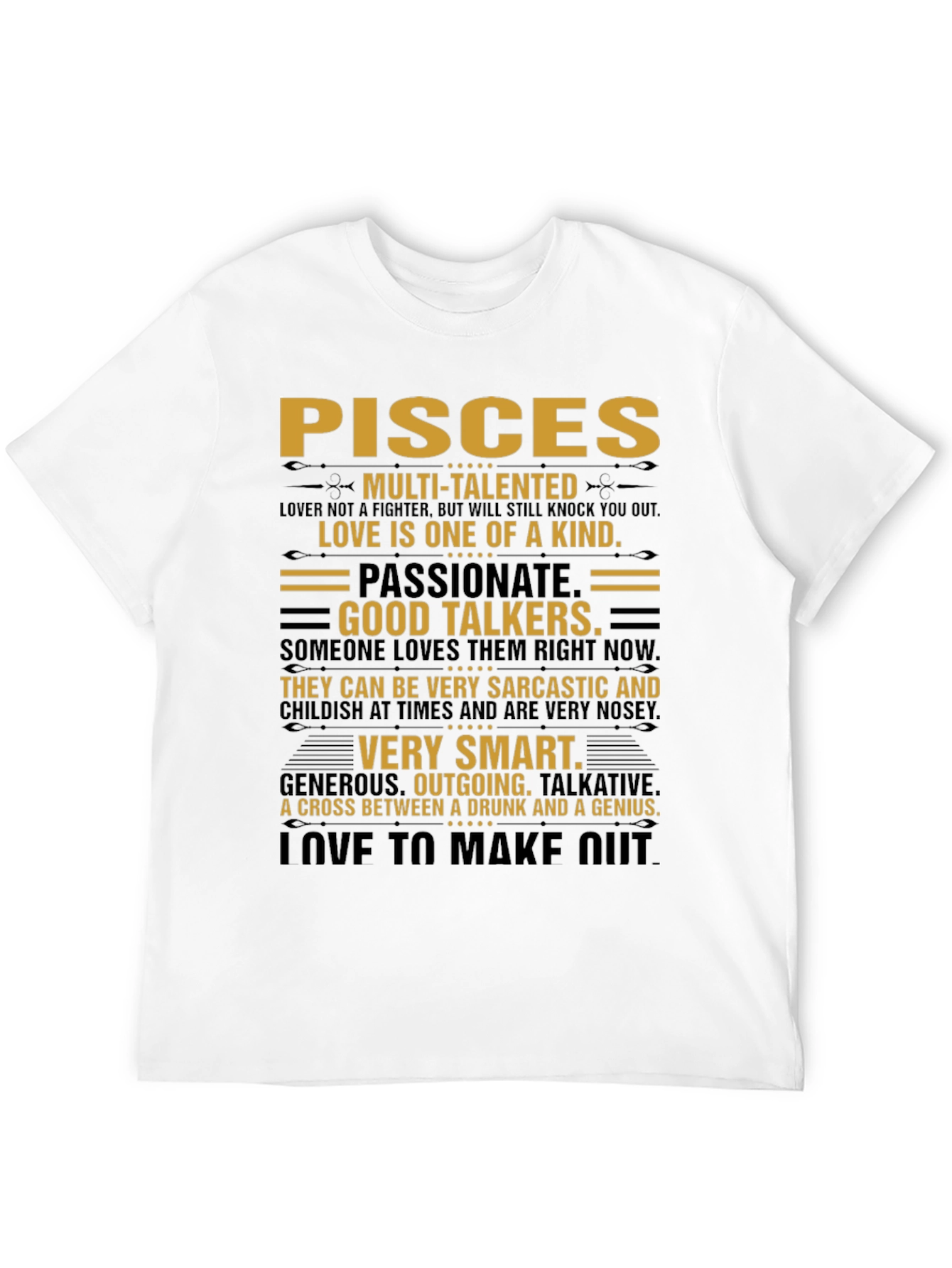 Pisces Zodiac Sign T-Shirt - Multi-Talented Tee