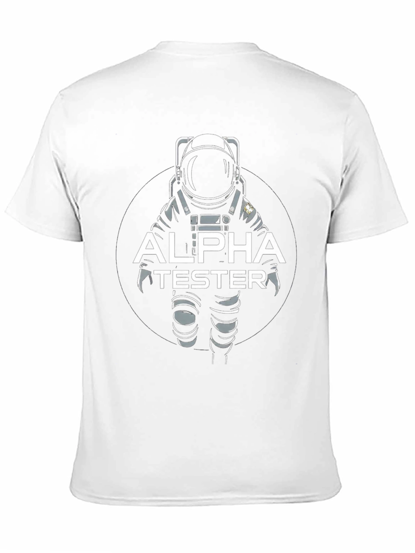 Alpha Tester Astronaut Graphic T-Shirt