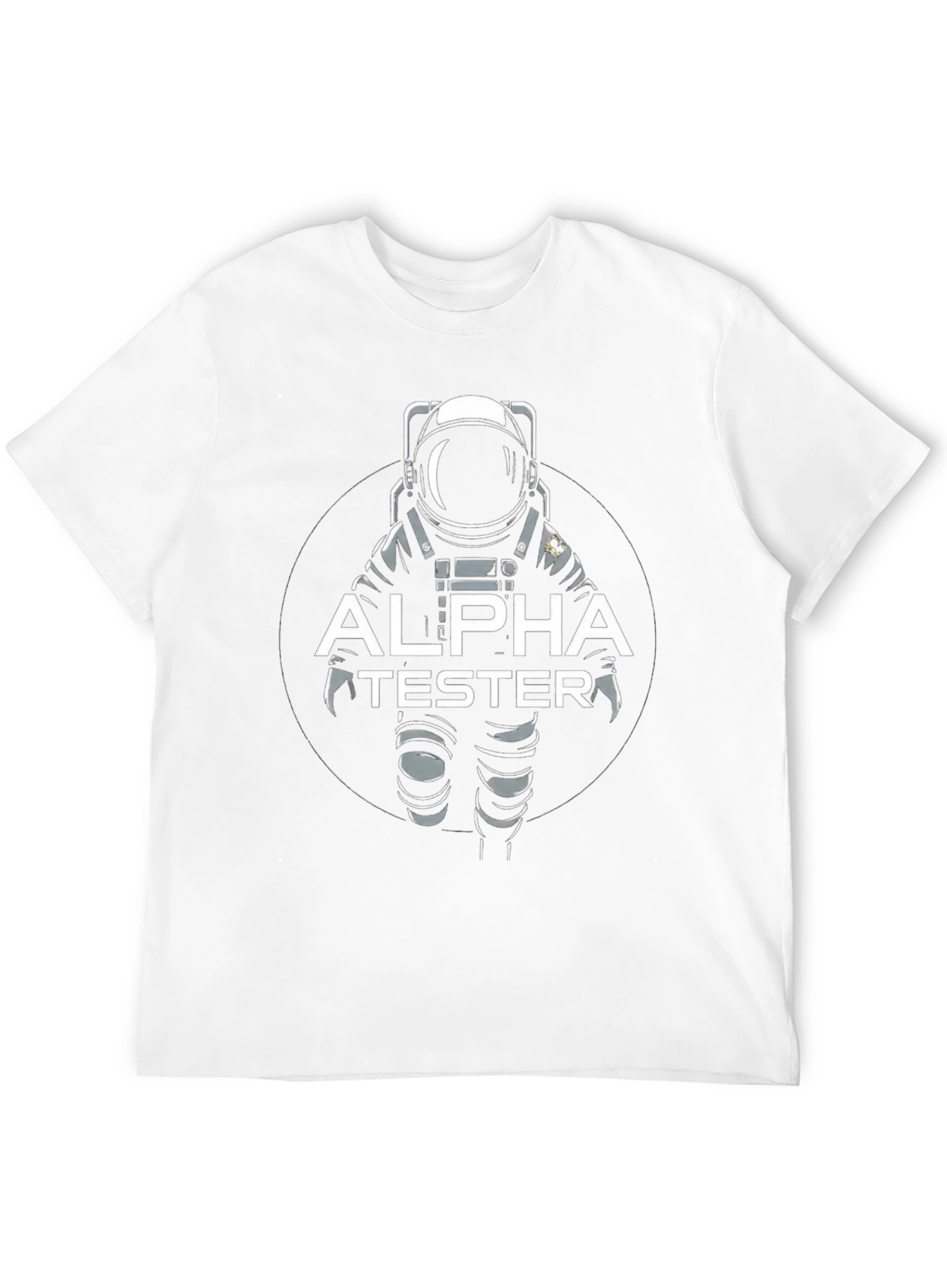 Alpha Tester Astronaut Graphic T-Shirt