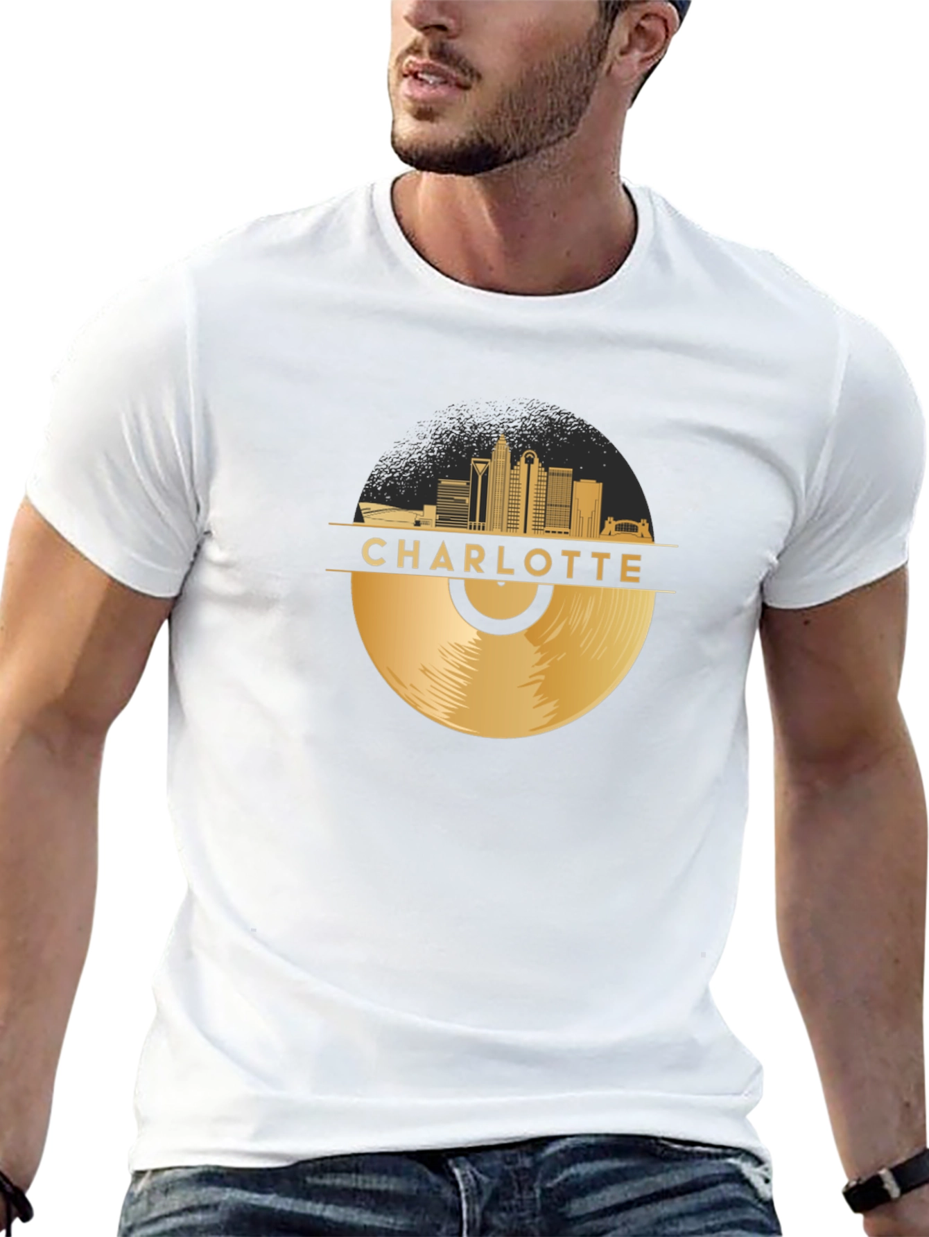 Charlotte Vinyl Record T-Shirt