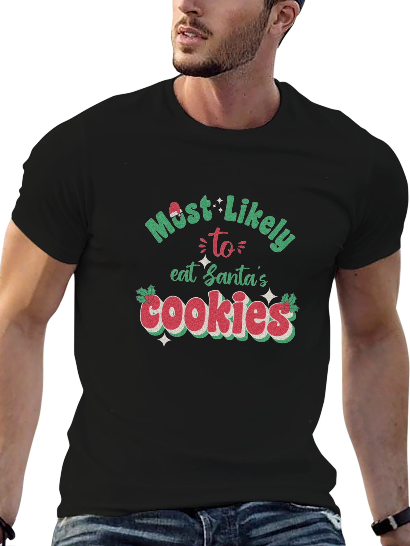 Most Likely To Eat Santas Cookies T-Shirt