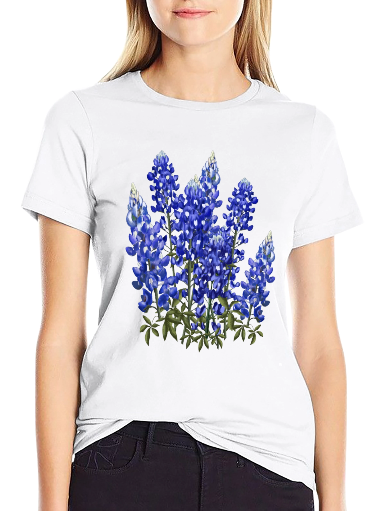 Bluebonnet Flower Graphic Tee - Texas Pride