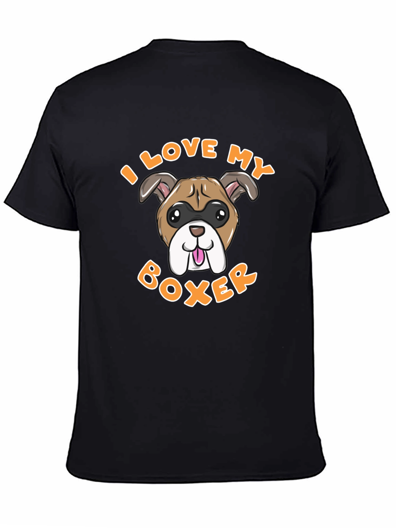 I Love My Boxer Dog Graphic Tee
