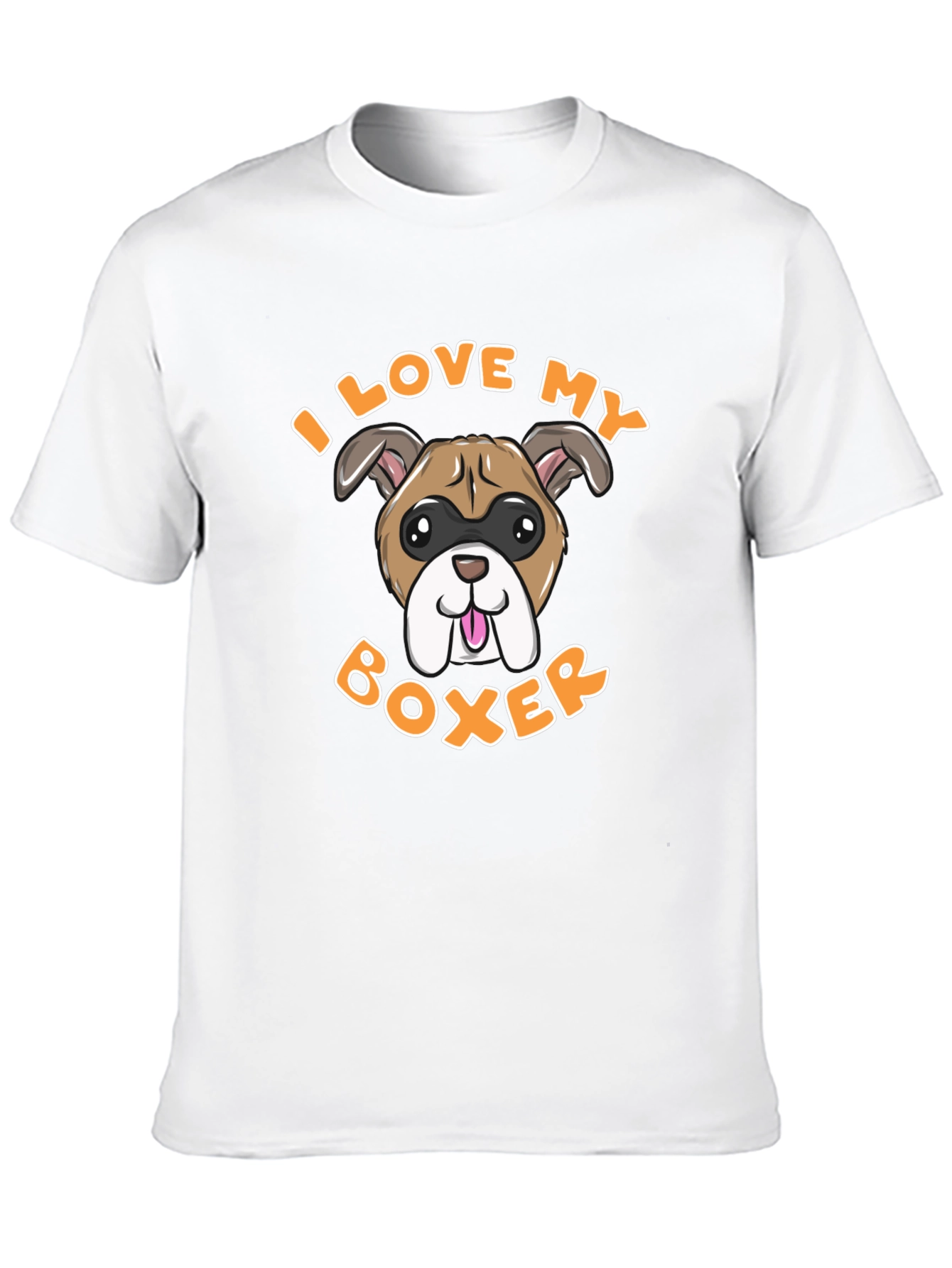 I Love My Boxer Dog Graphic Tee