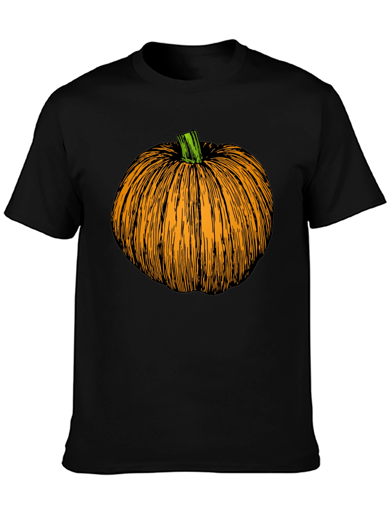 Pumpkin Graphic Black T-Shirt