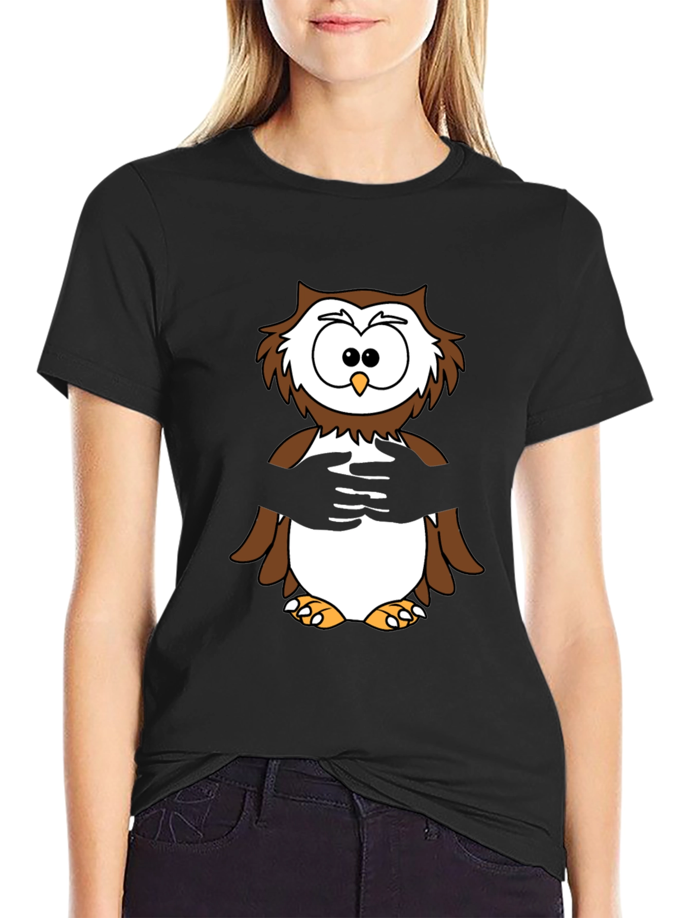 Owl Hug T-Shirt - Cozy & Fun Design