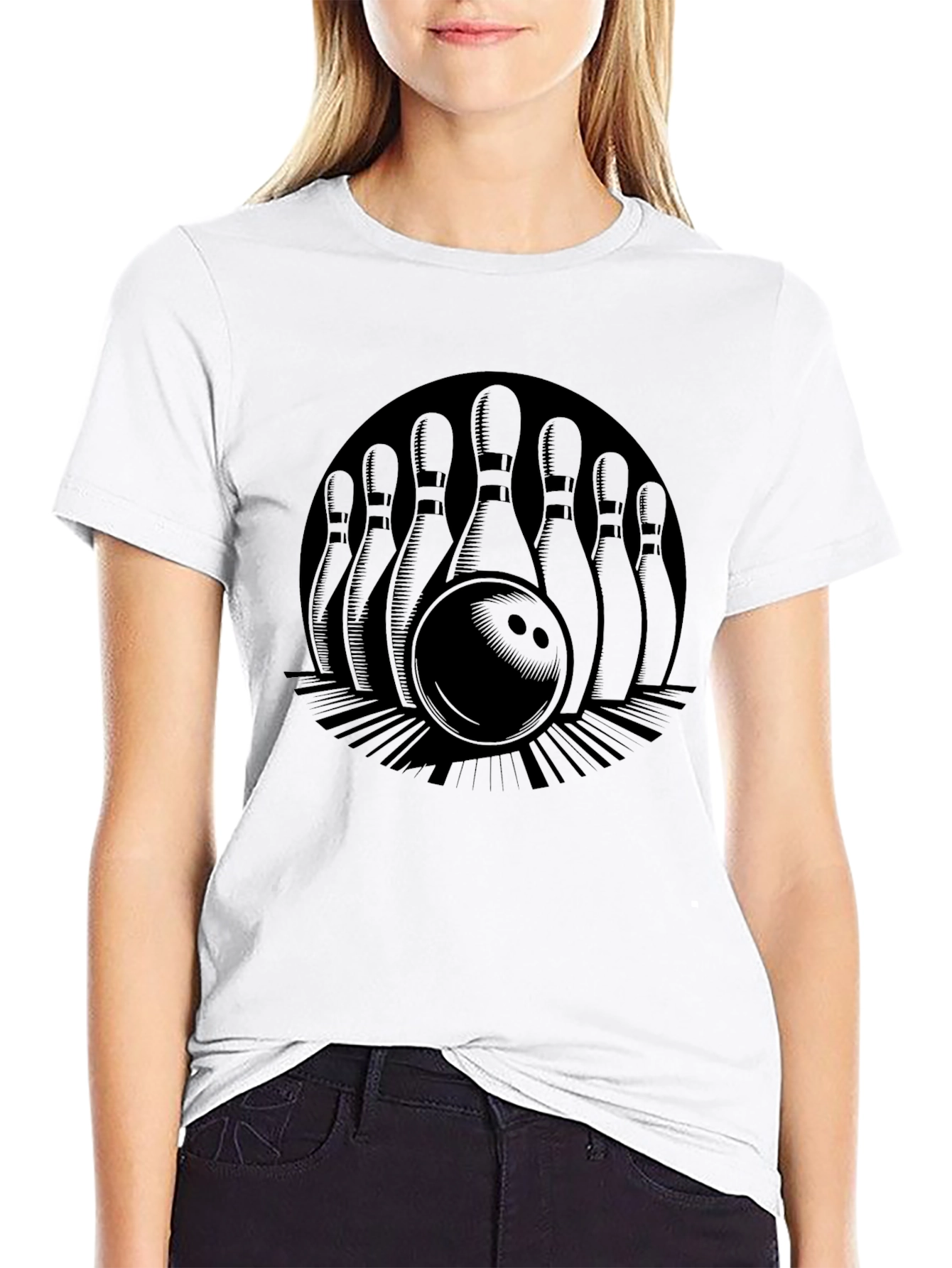 Bowling Strike T-Shirt - Classic Design