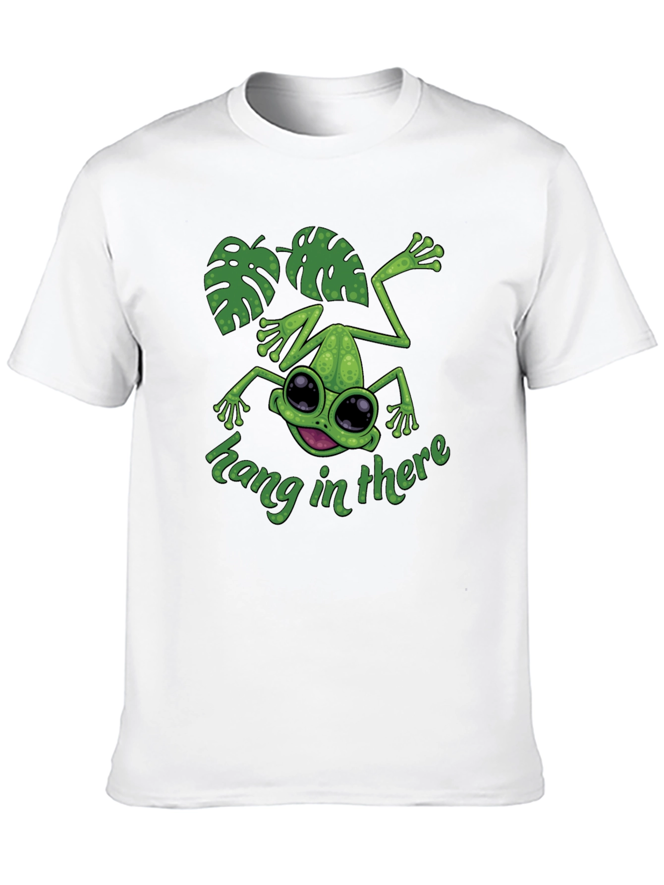 Hang In There Frog T-Shirt - Cute Graphic Tee