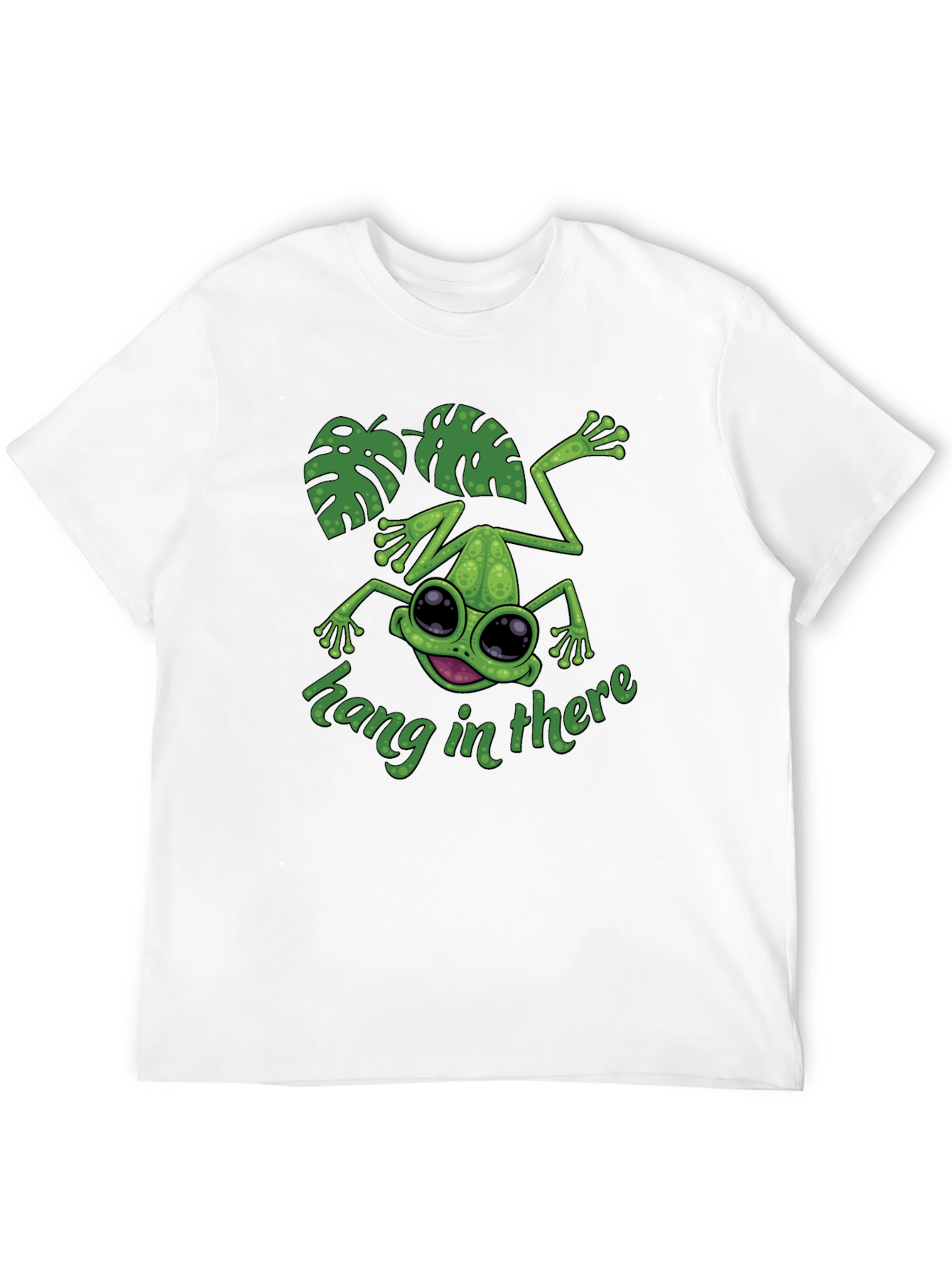Hang In There Frog T-Shirt - Cute Graphic Tee