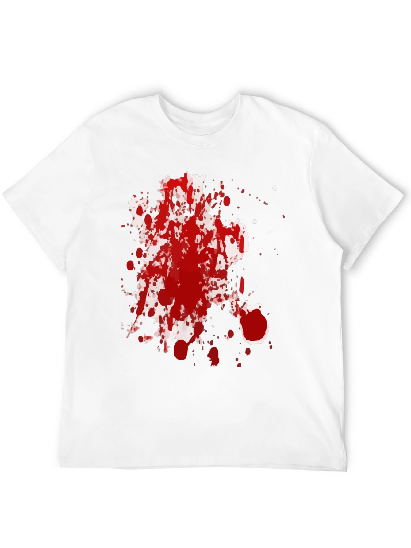Spattered Red Ink Black T-Shirt