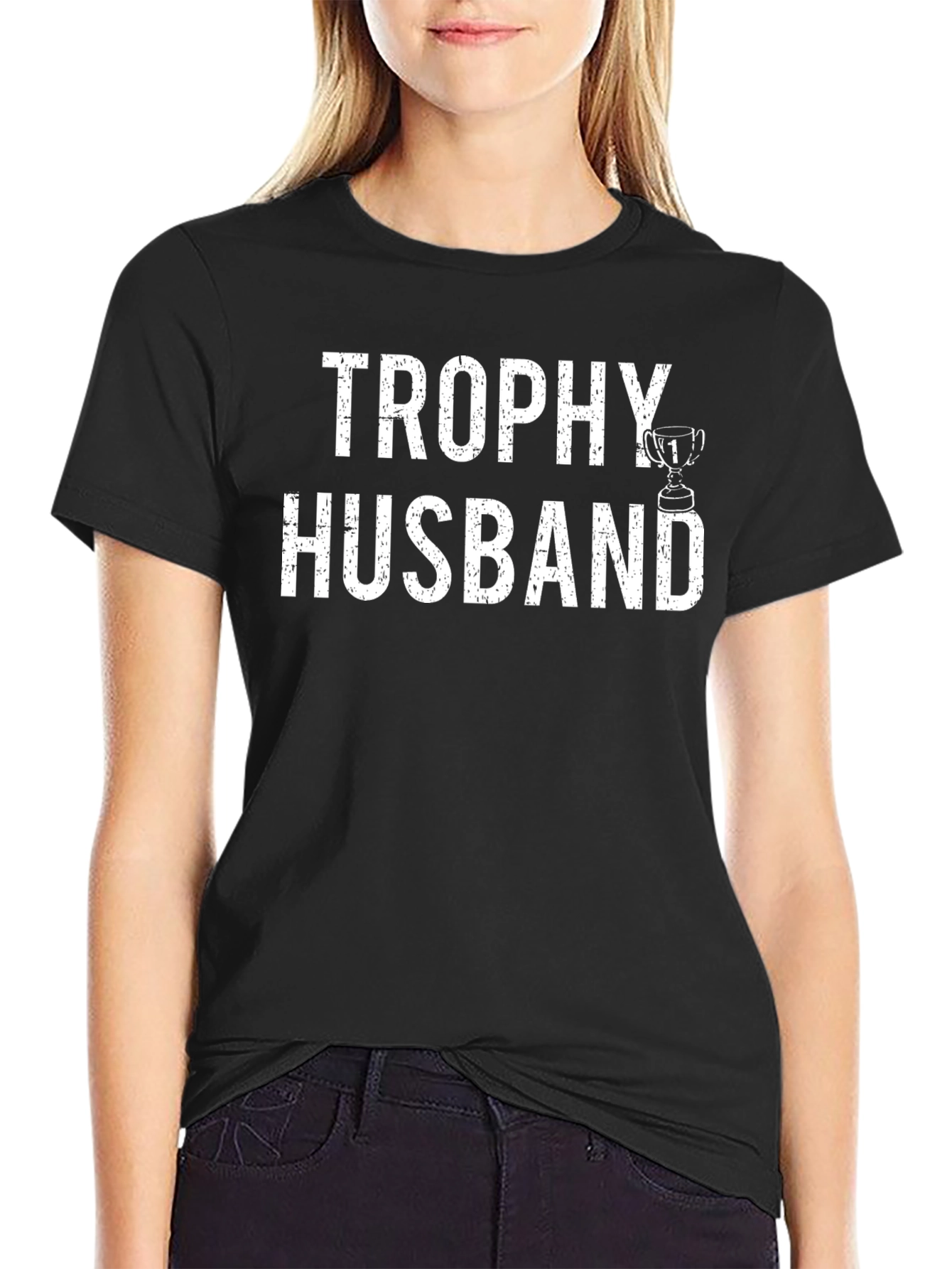 Trophy Husband Graphic T-Shirt - Funny Husband Tee