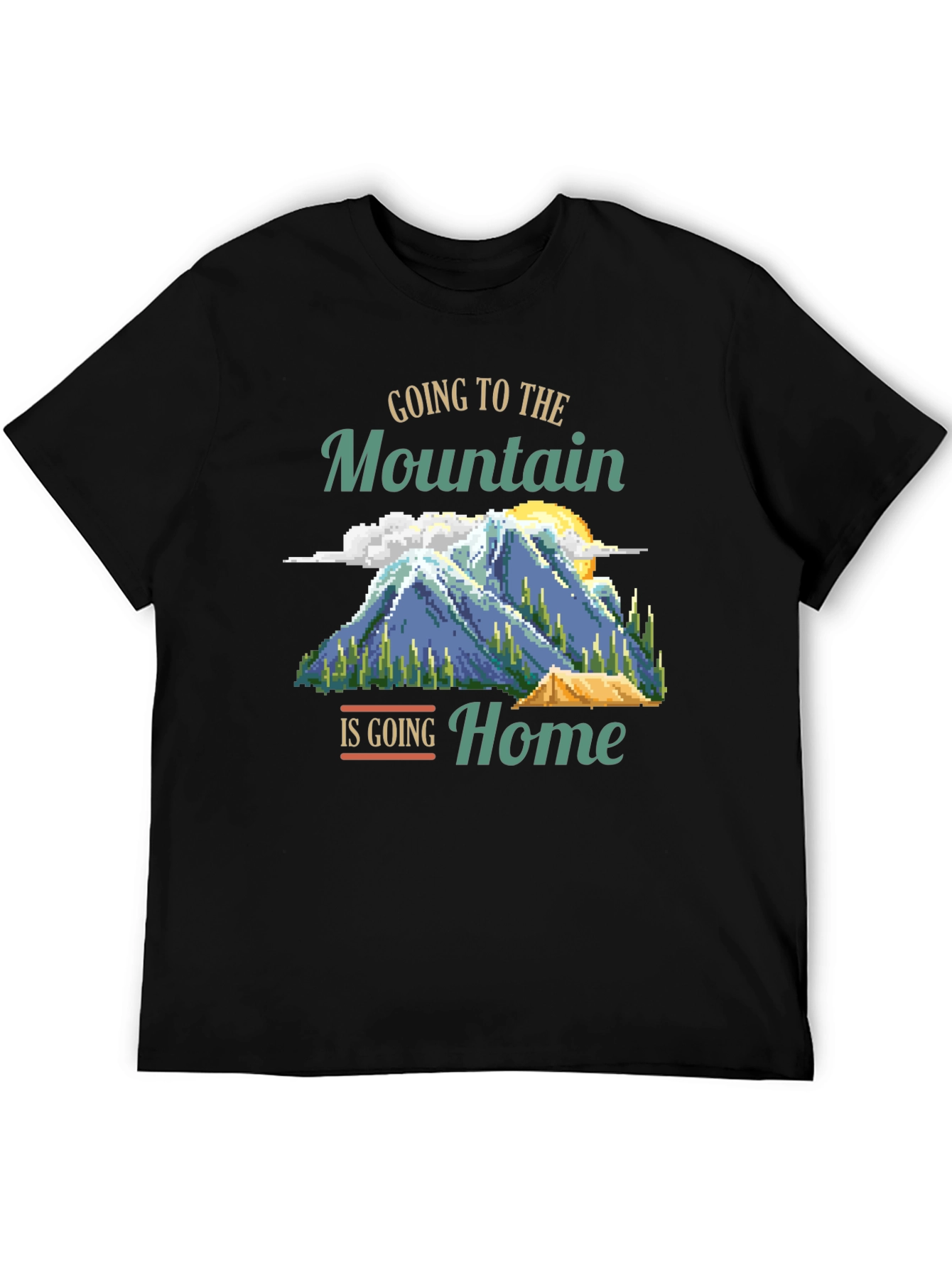 Mountain Home Graphic Tee - Camping Adventure Shirt