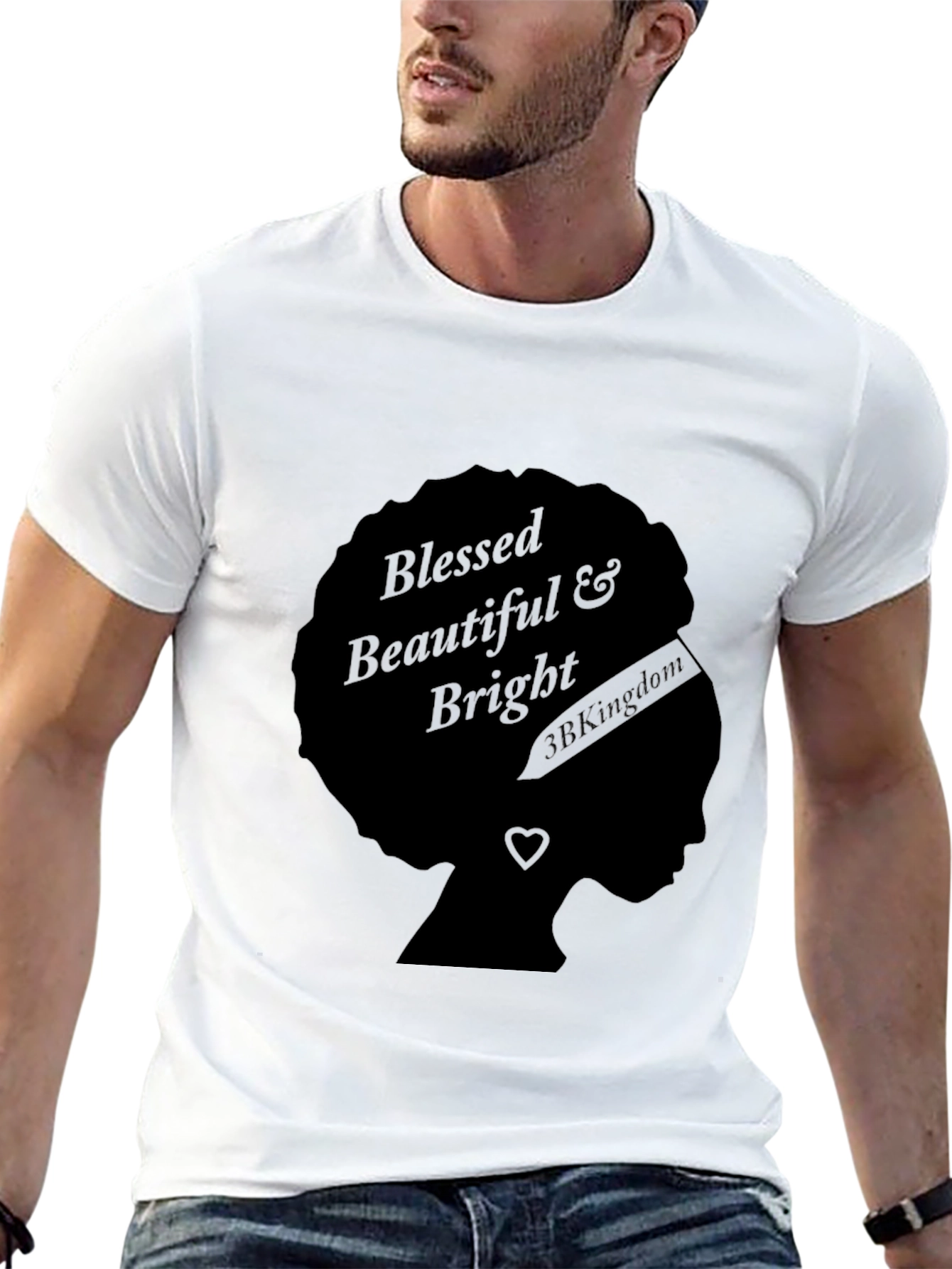 Blessed Beautiful & Bright Afro Tee