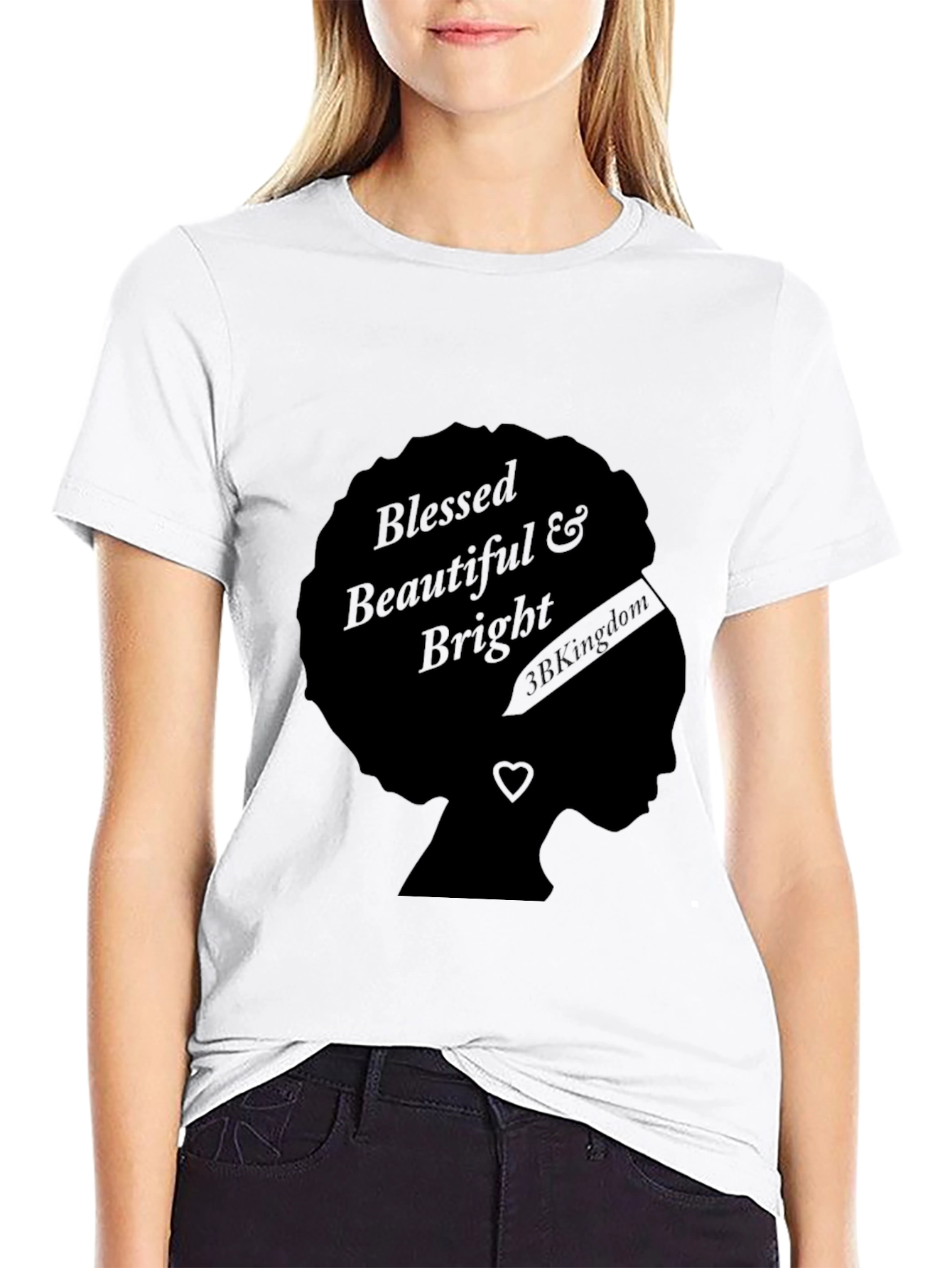 Blessed Beautiful & Bright Afro Tee