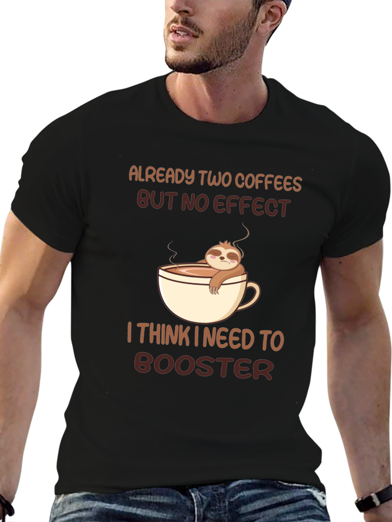Sloth Coffee Booster Graphic Tee