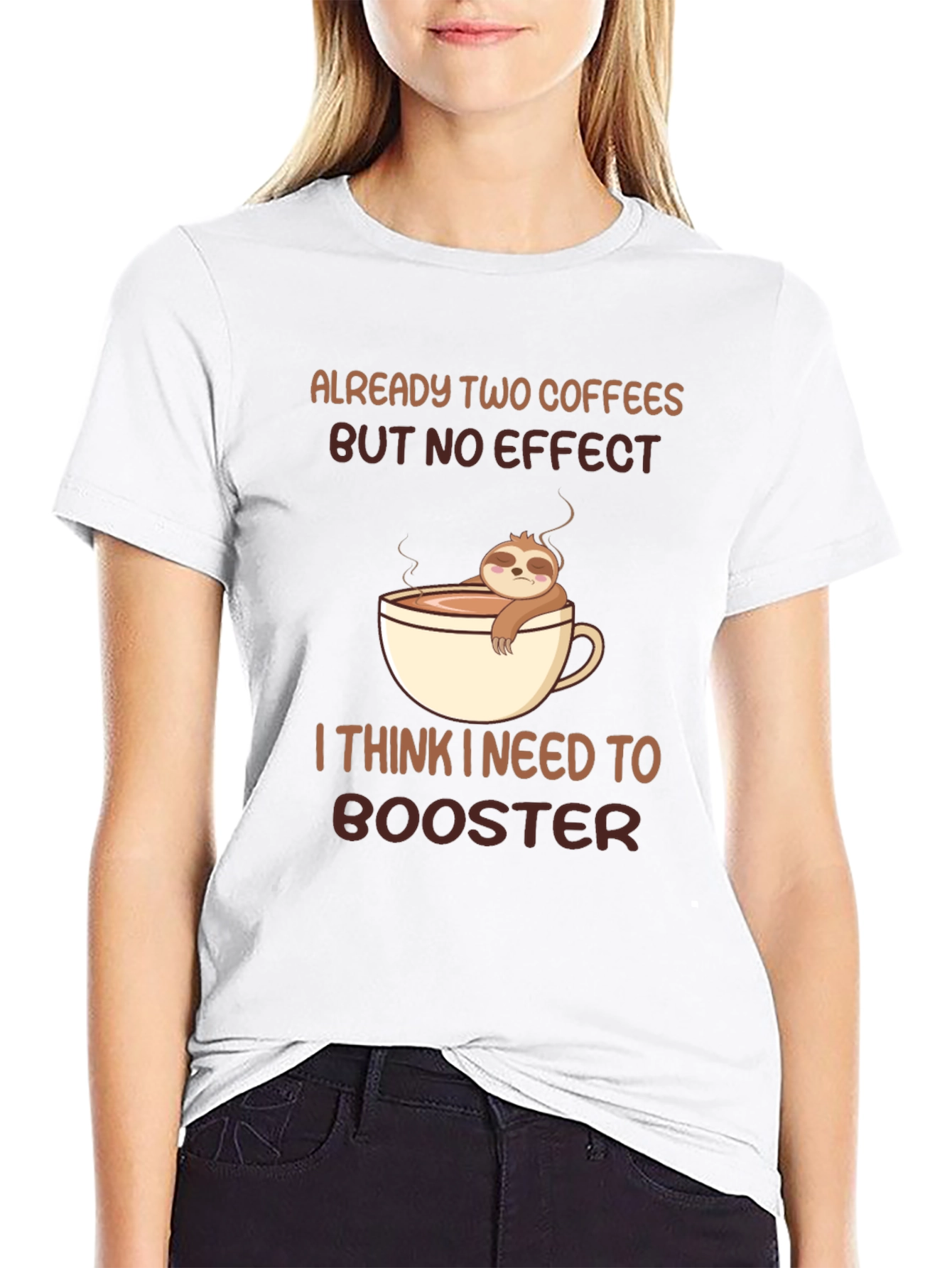 Sloth Coffee Booster Graphic Tee