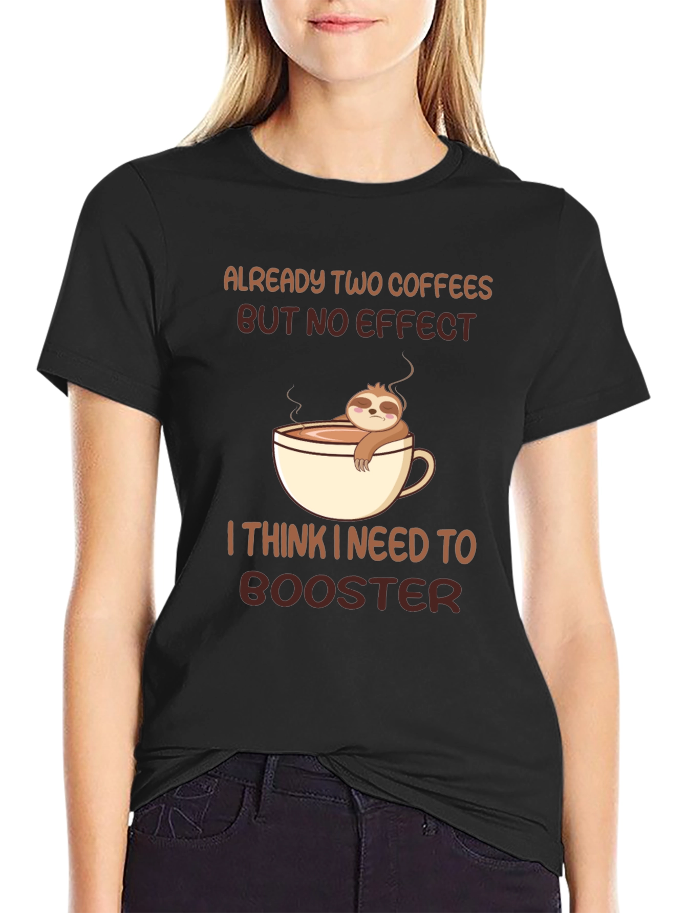 Sloth Coffee Booster Graphic Tee