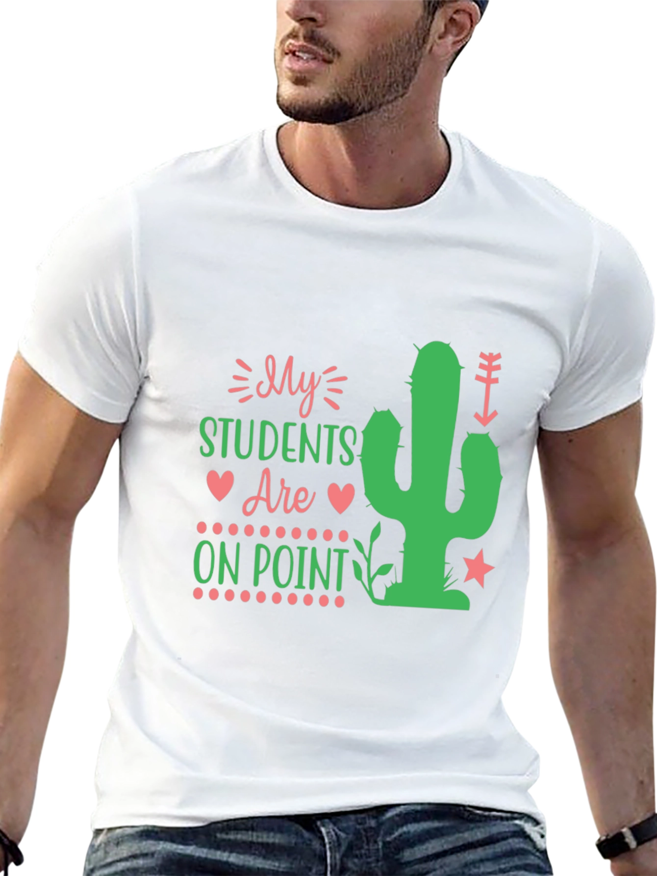 My Students Are On Point Teacher Cactus T-Shirt