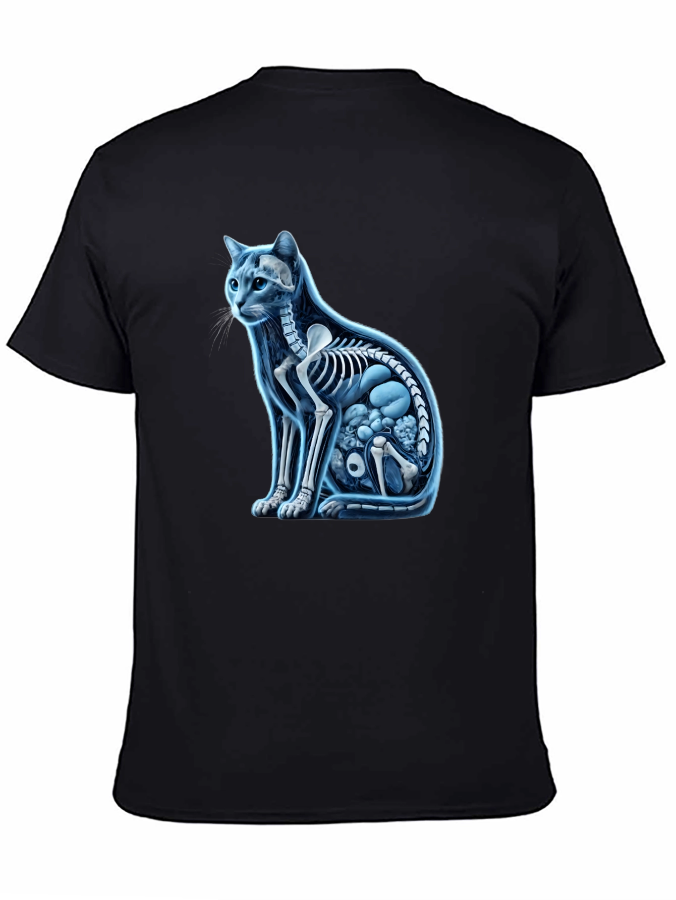 Cat Anatomy Black T-Shirt