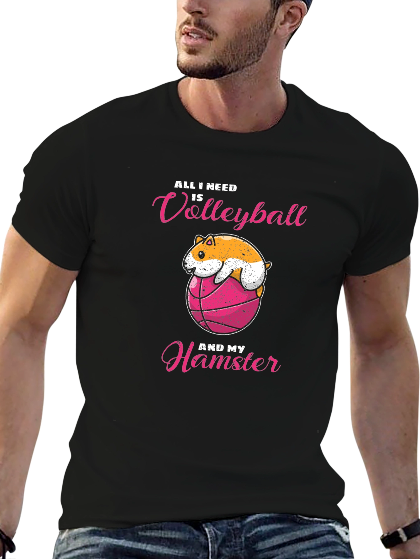 Volleyball Hamster T-Shirt - Cute & Comfy