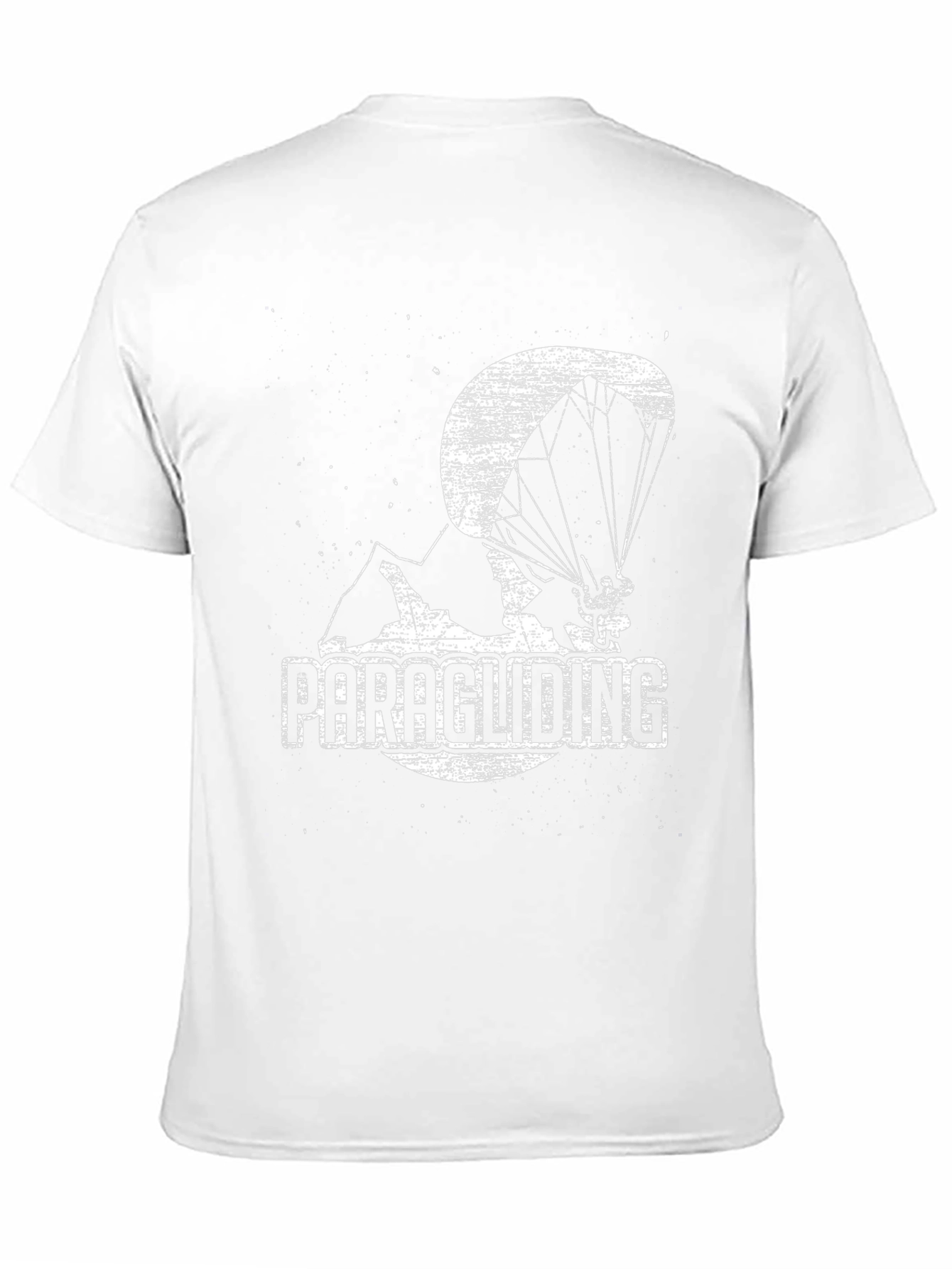 Paragliding Graphic Tee - Black Cotton Blend