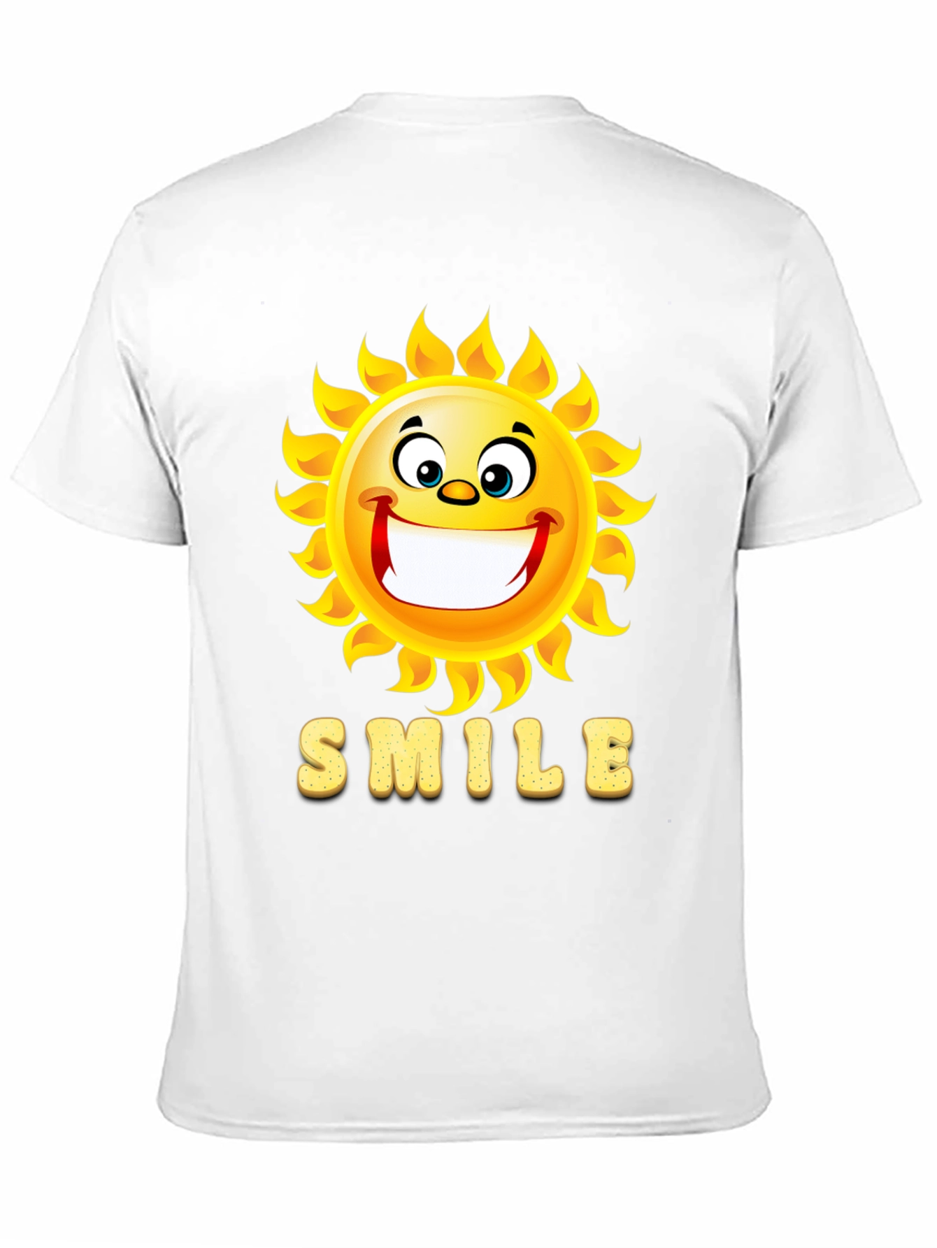 Happy Sun Smile Black T-Shirt