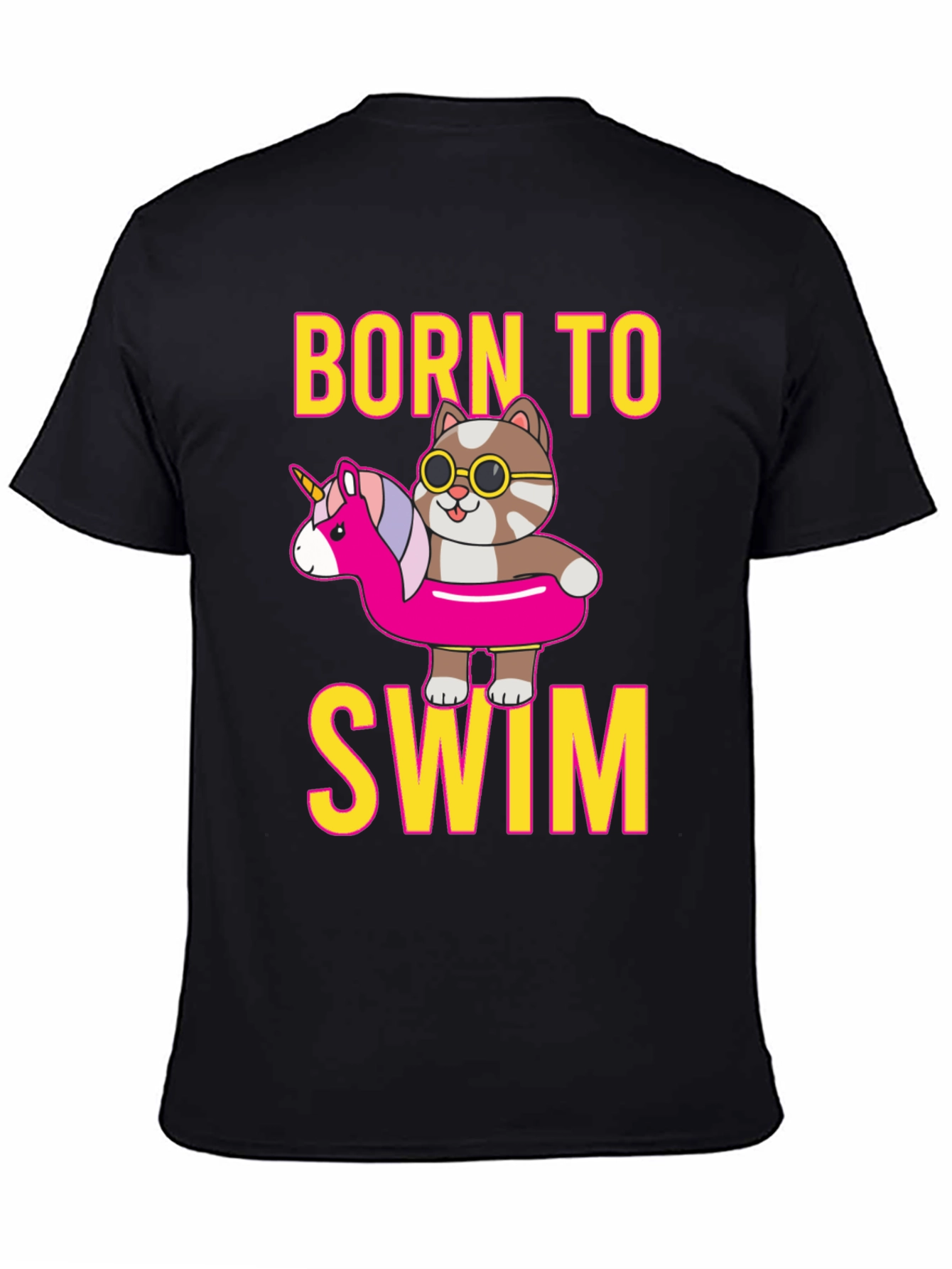 Born To Swim Cat T-Shirt
